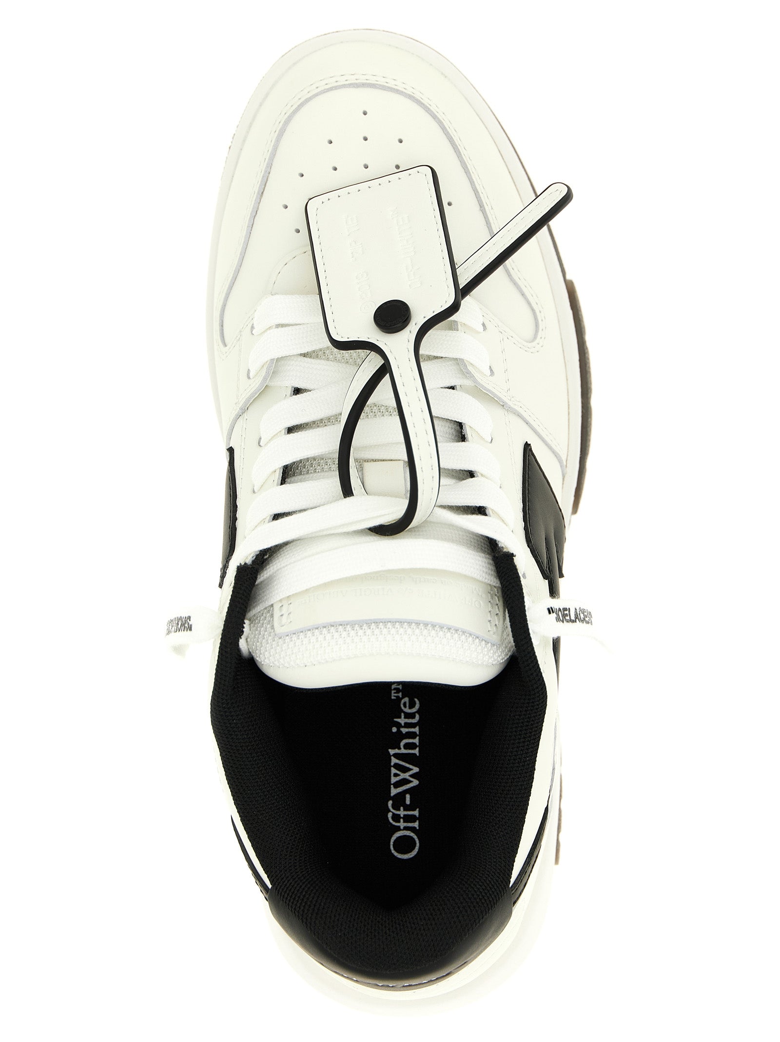Off-White Bicolor Calfskin Low Top Sneakers