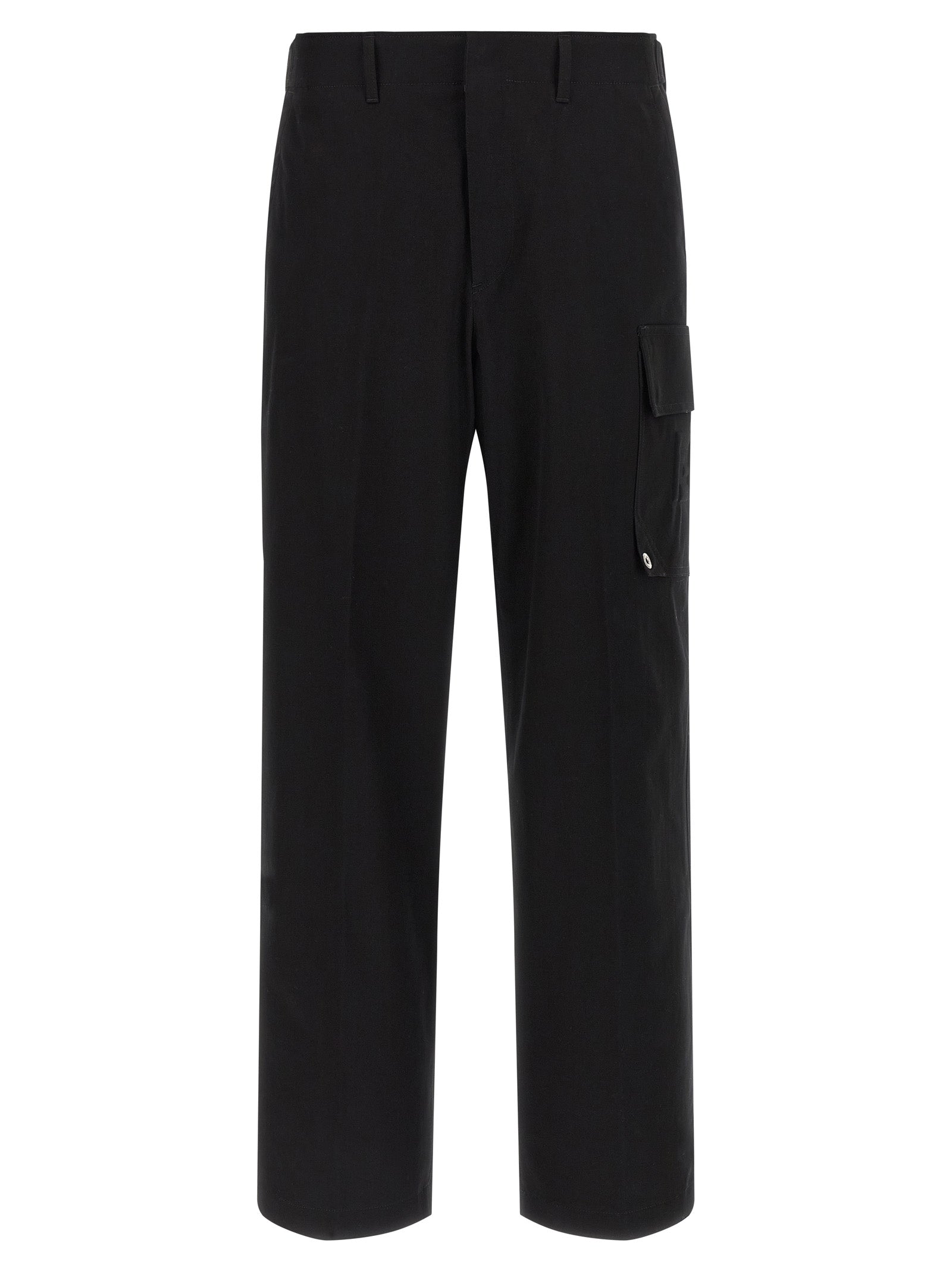 Fendi Black Cotton Cargo Pants