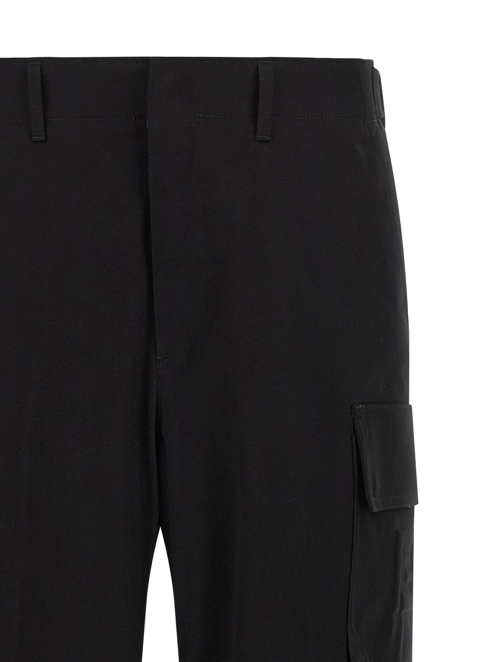 Fendi Black Cotton Cargo Pants