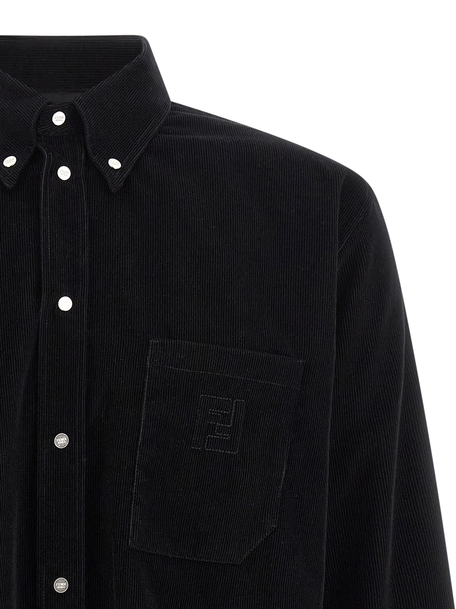 Fendi Black Cotton Blouse