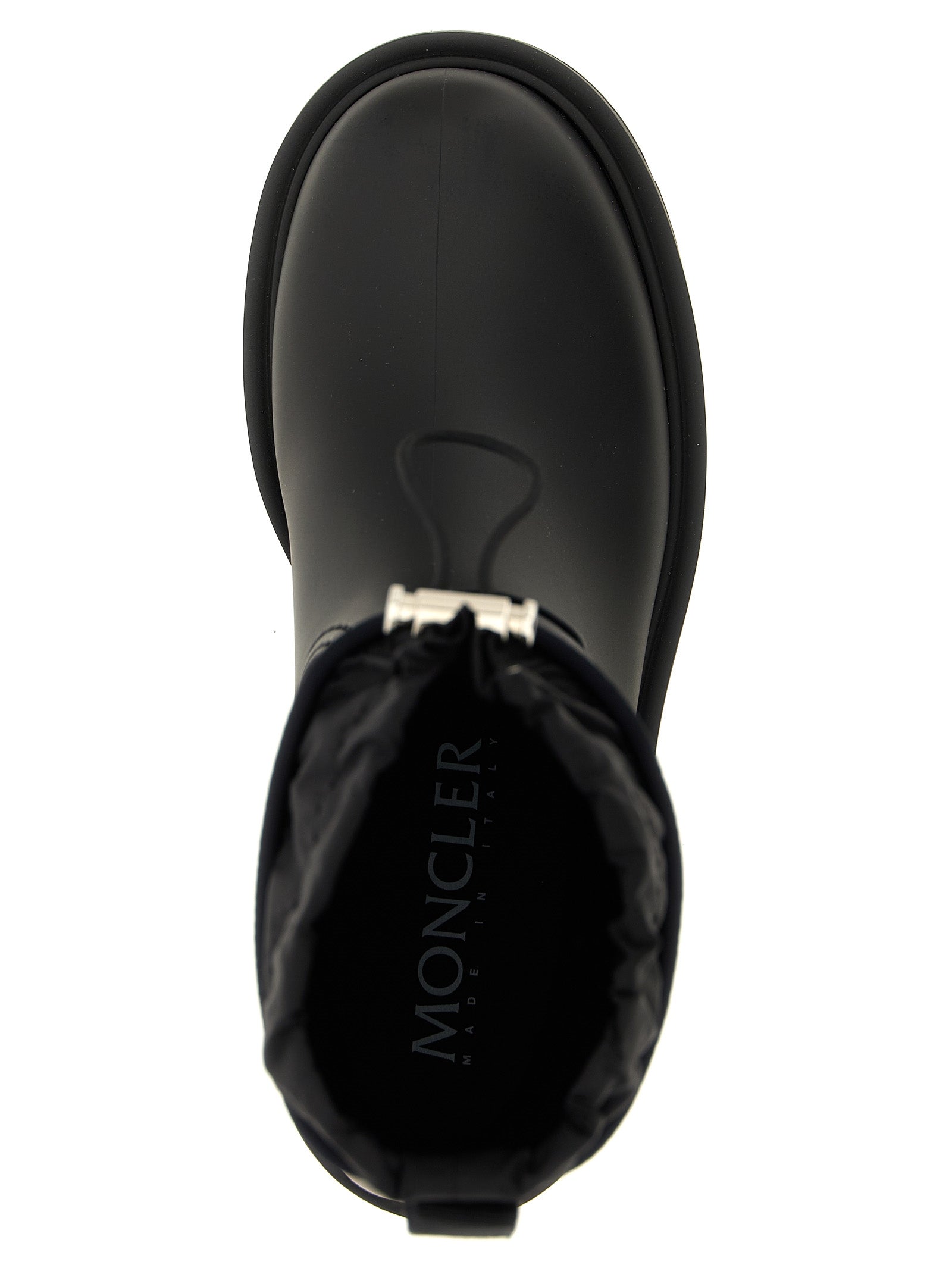 Moncler Black Pvc Ankle Boots