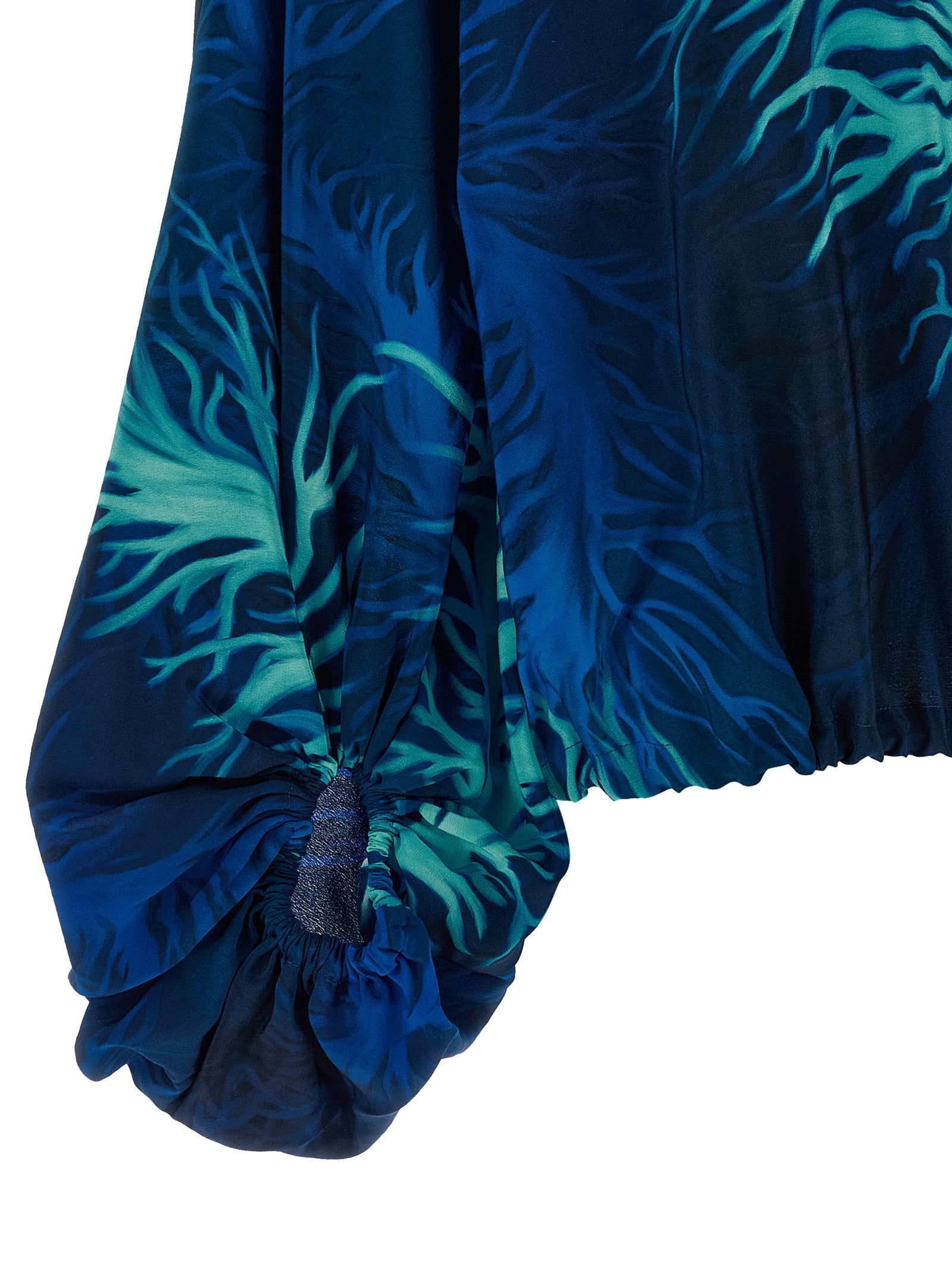 F.R.S. - FOR RESTLESS SLEEPERS Blue Silk Blouse