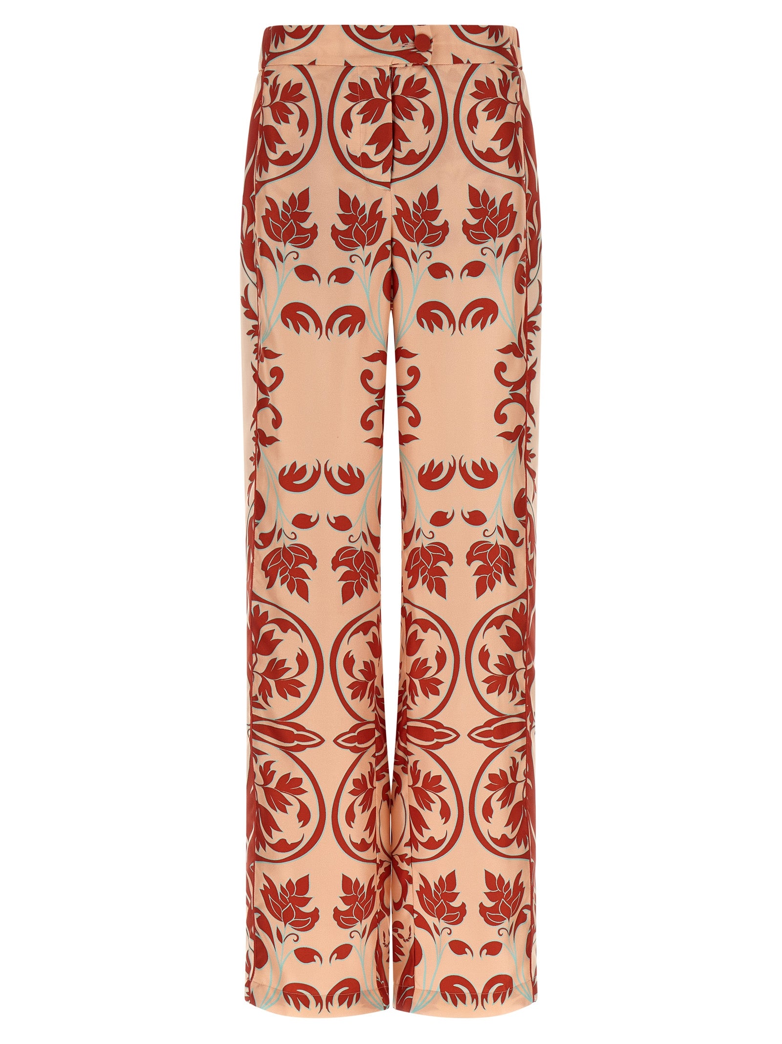 F.R.S. - FOR RESTLESS SLEEPERS Multicolor Silk Casual Pants