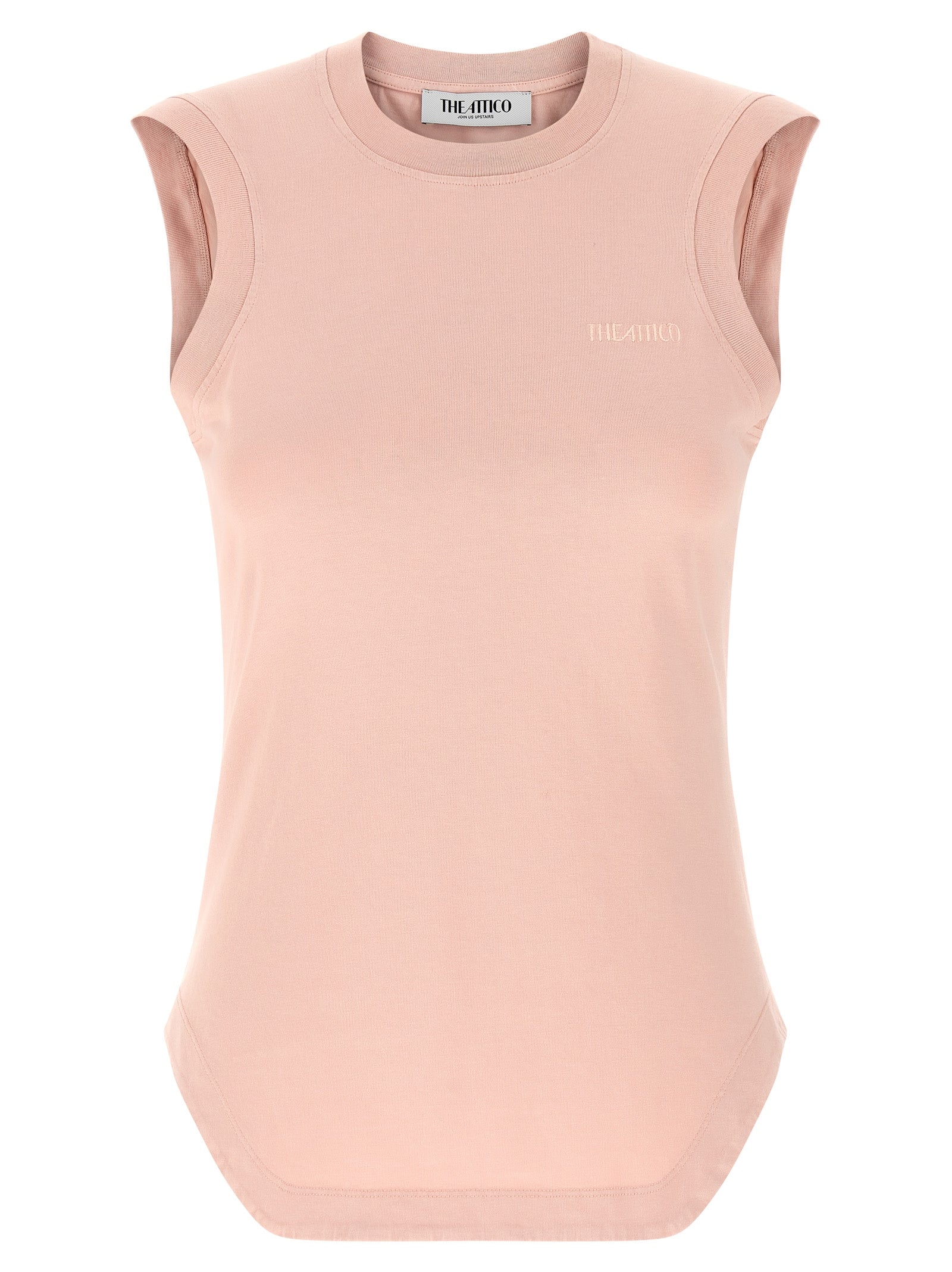The Attico Multicolor Cotton Sleeveles T-Shirt