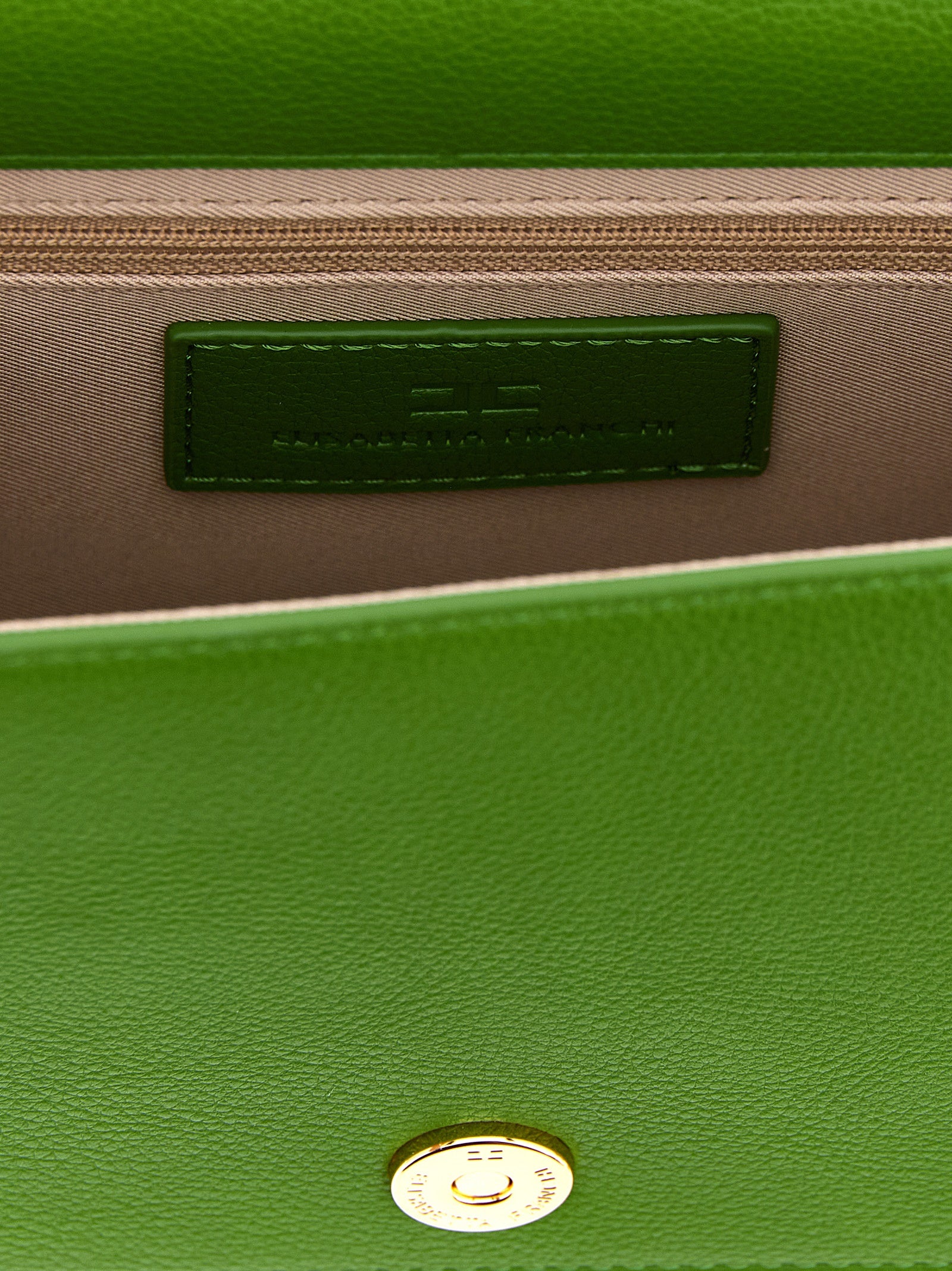 Elisabetta Franchi Bicolor Polyester Crossbody Bag