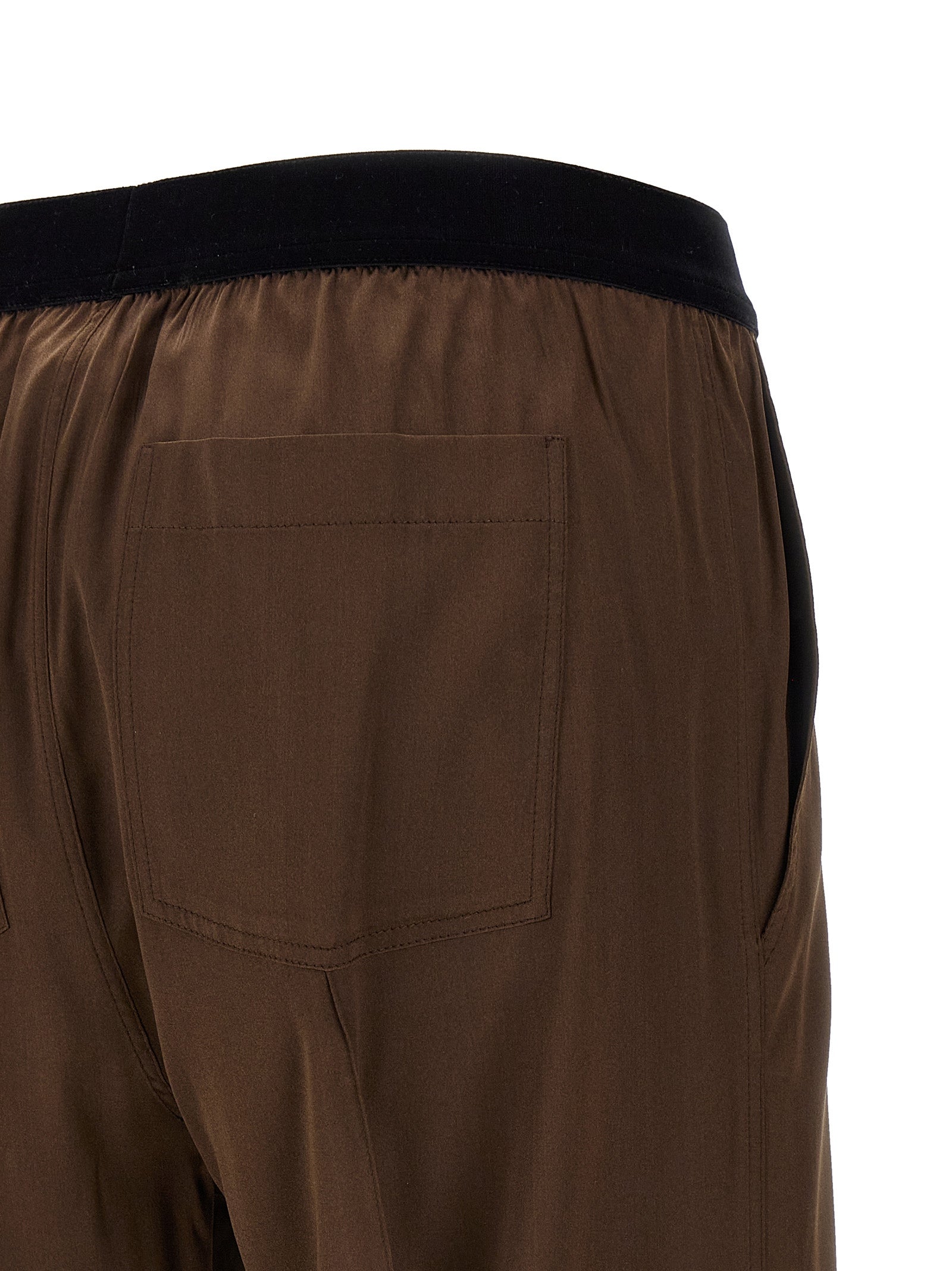 Tom Ford Brown Silk Casual Pants