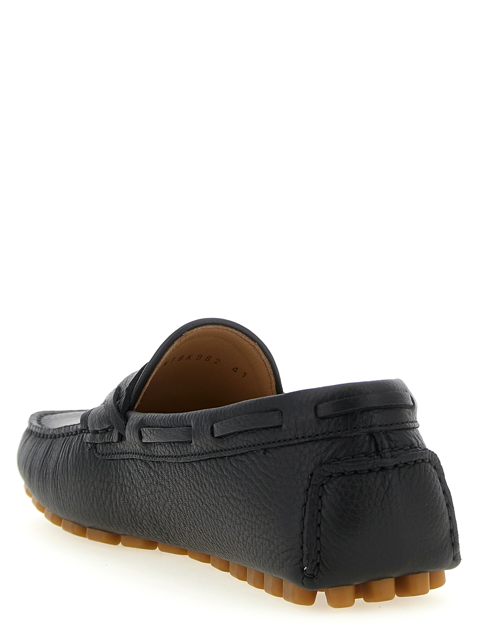 Valentino Garavani Black Calfskin Slip-On Loafers