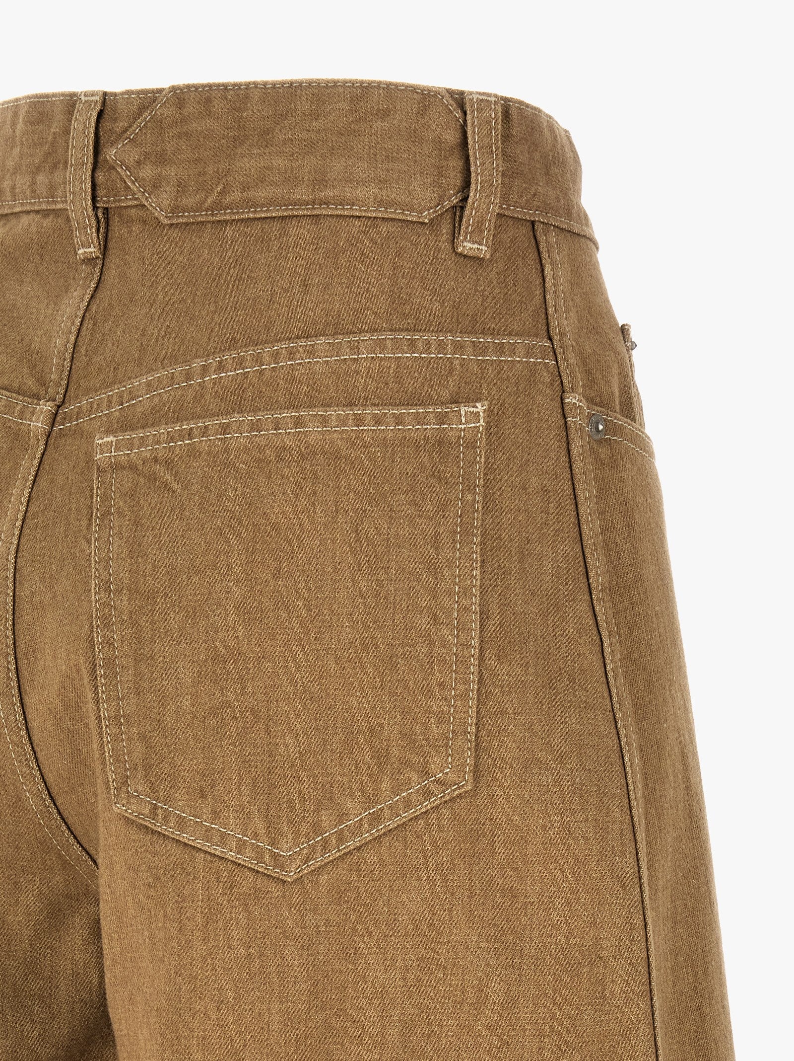 Jacquemus Beige Cotton Jeans Denim