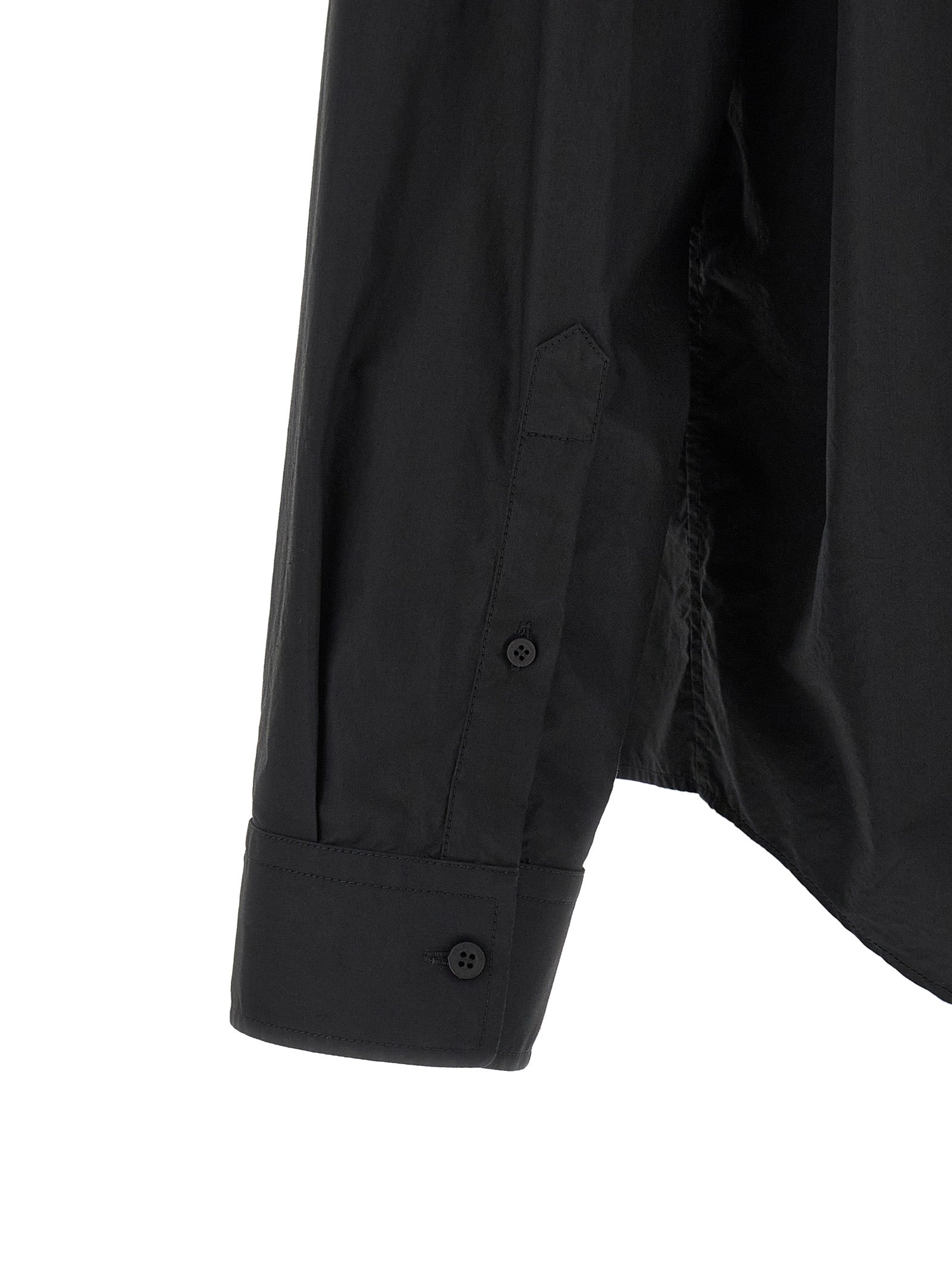 Balenciaga Black Cotton Blouse