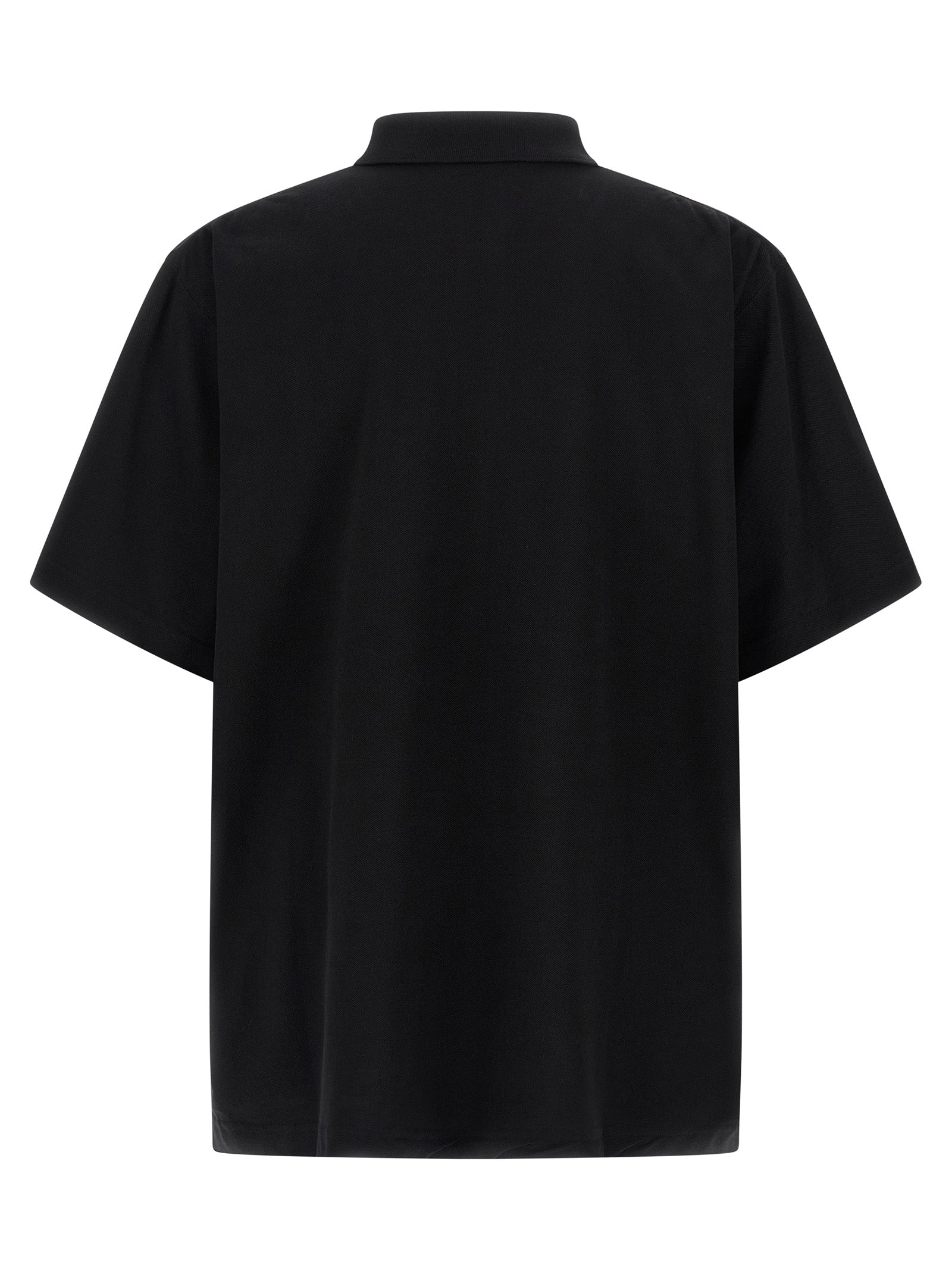 Balenciaga Black Cotton Polo Shirt