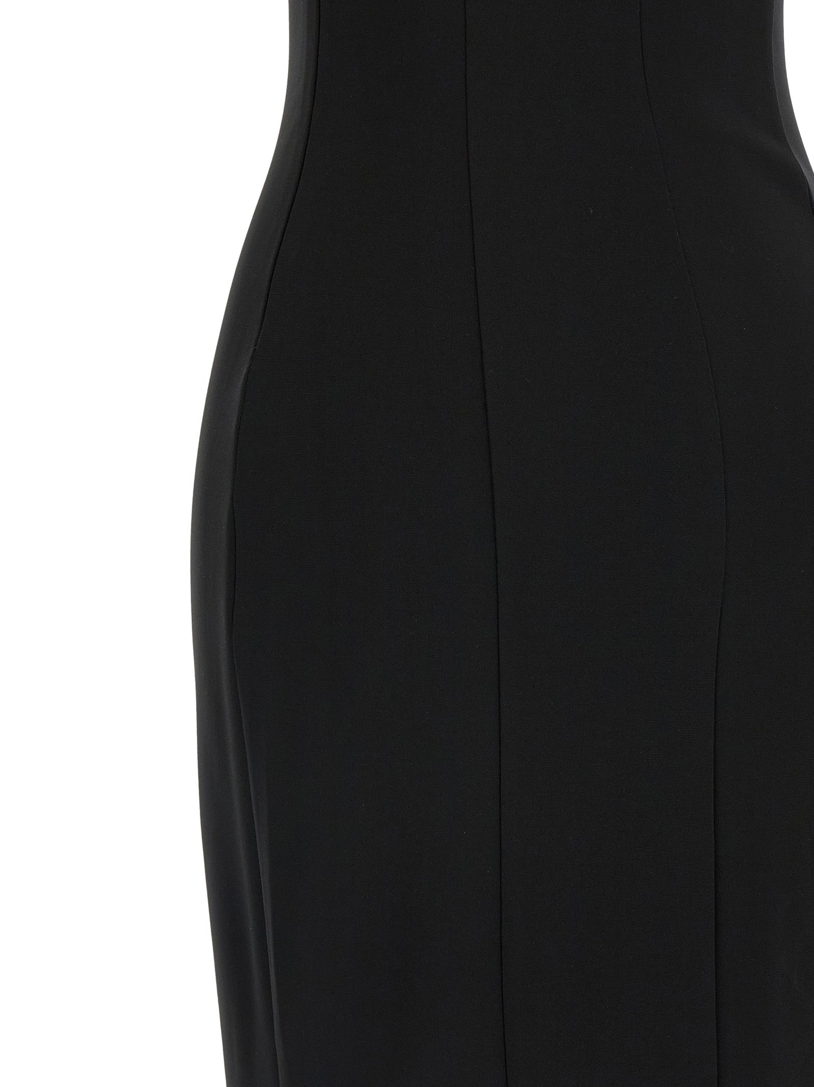 Nensi Dojaka Black Viscose Long Dress