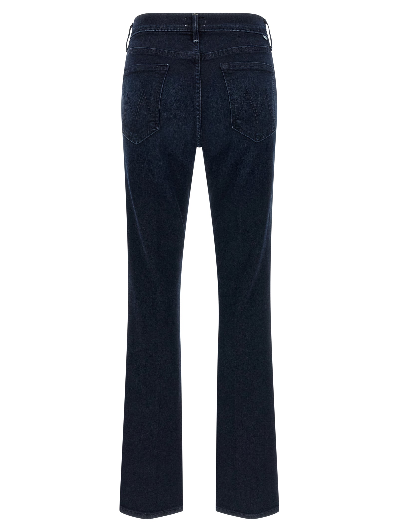 Mother Denim Blue Cotton Flared Jeans