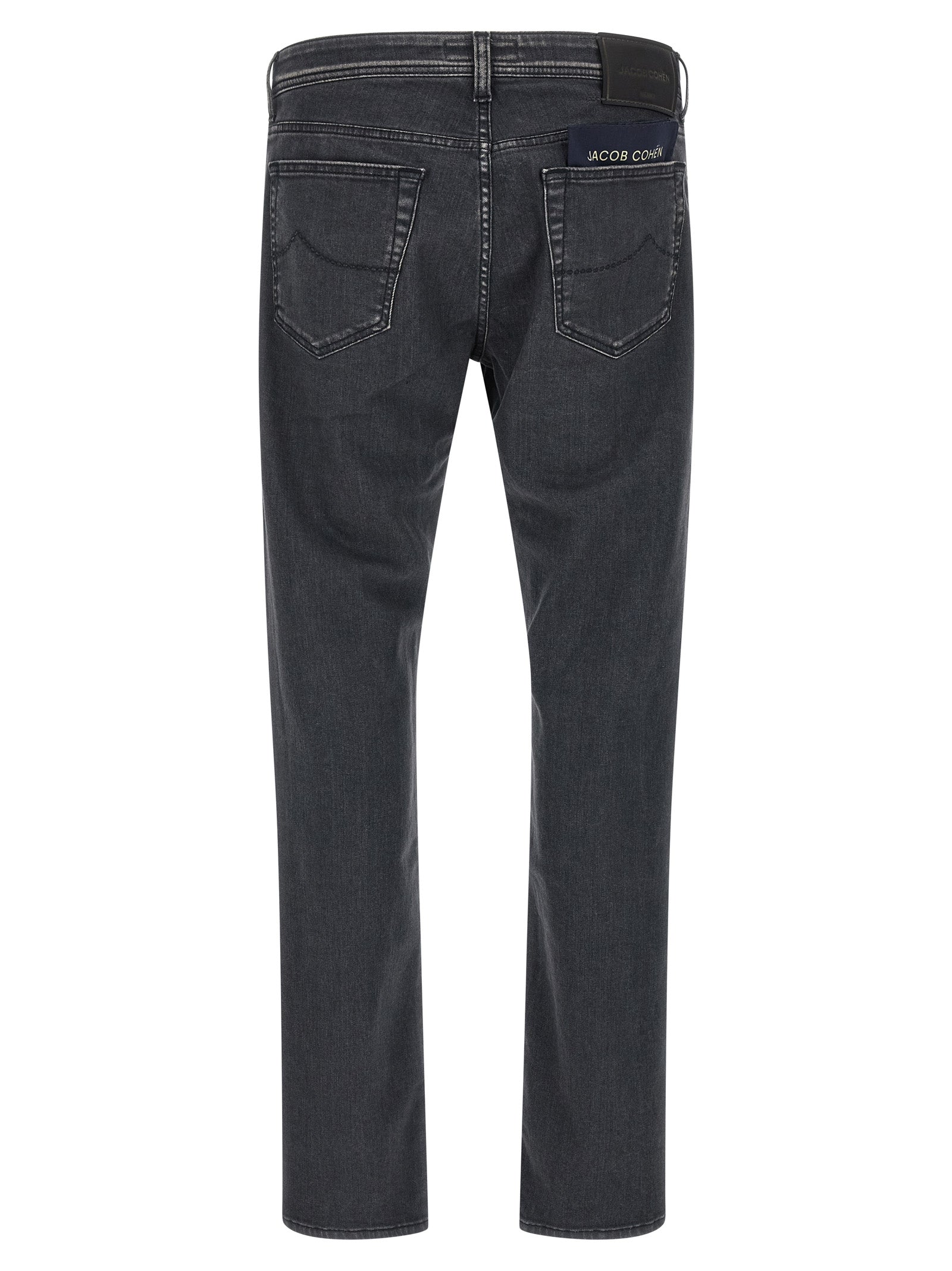 Jacob Cohen Gray Cotton Straight-Leg Jeans