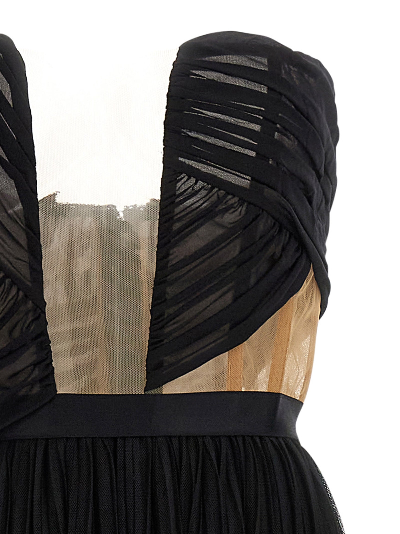 Nensi Dojaka Black Viscose Long Dress