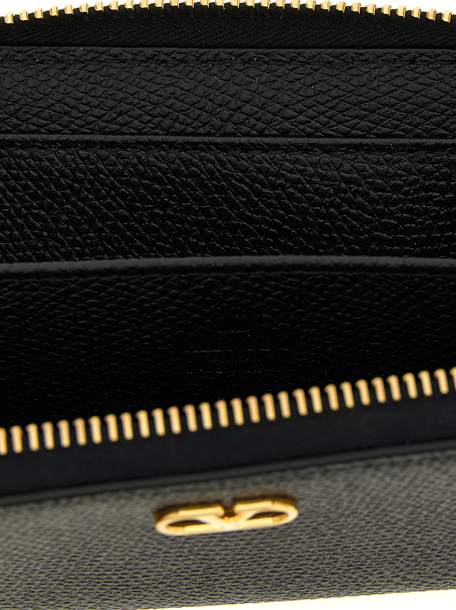Valentino Garavani Black Calfskin Cardholder
