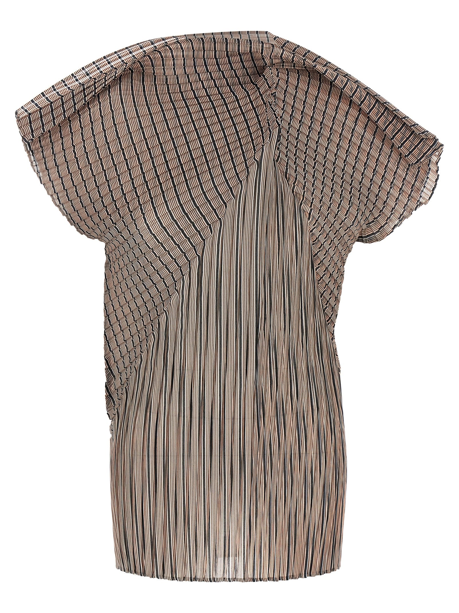 Issey Miyake Brown Polyester Blouse