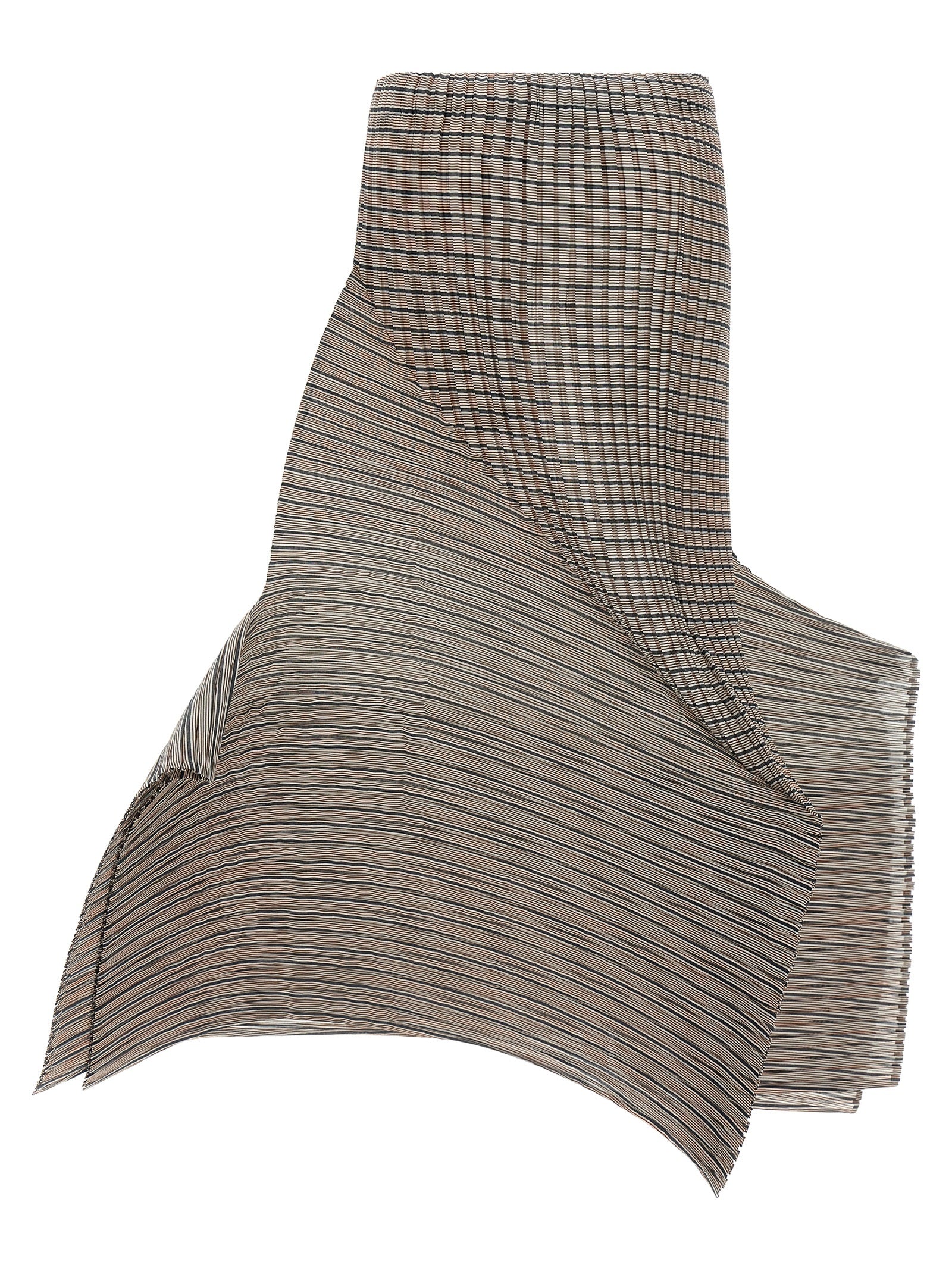 Issey Miyake Brown Polyester Mini Skirt
