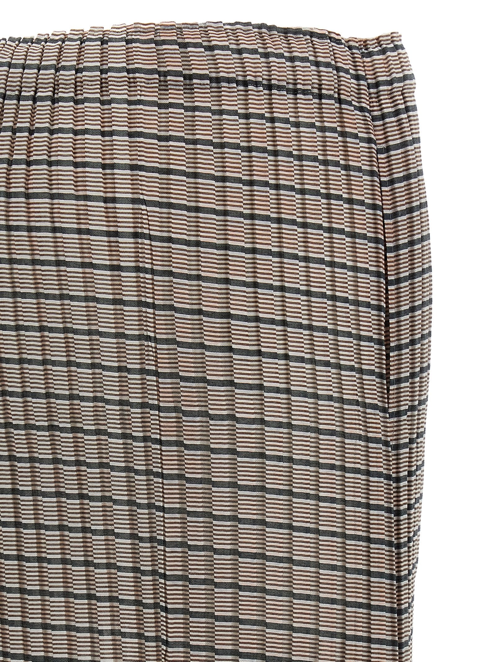 Issey Miyake Brown Polyester Mini Skirt