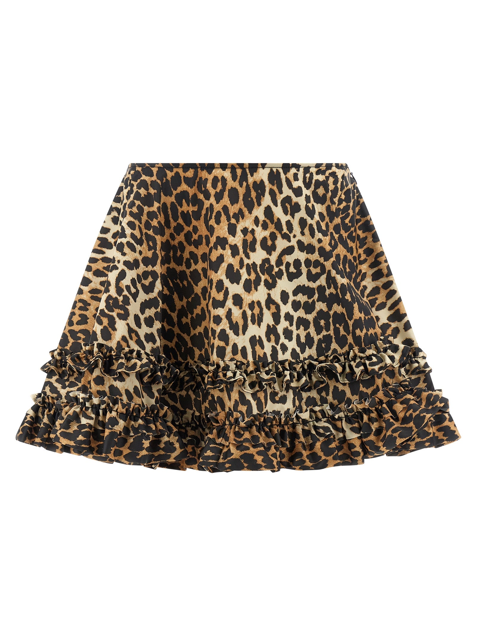 Ganni Brown Recycled Polyamide Long Skirt