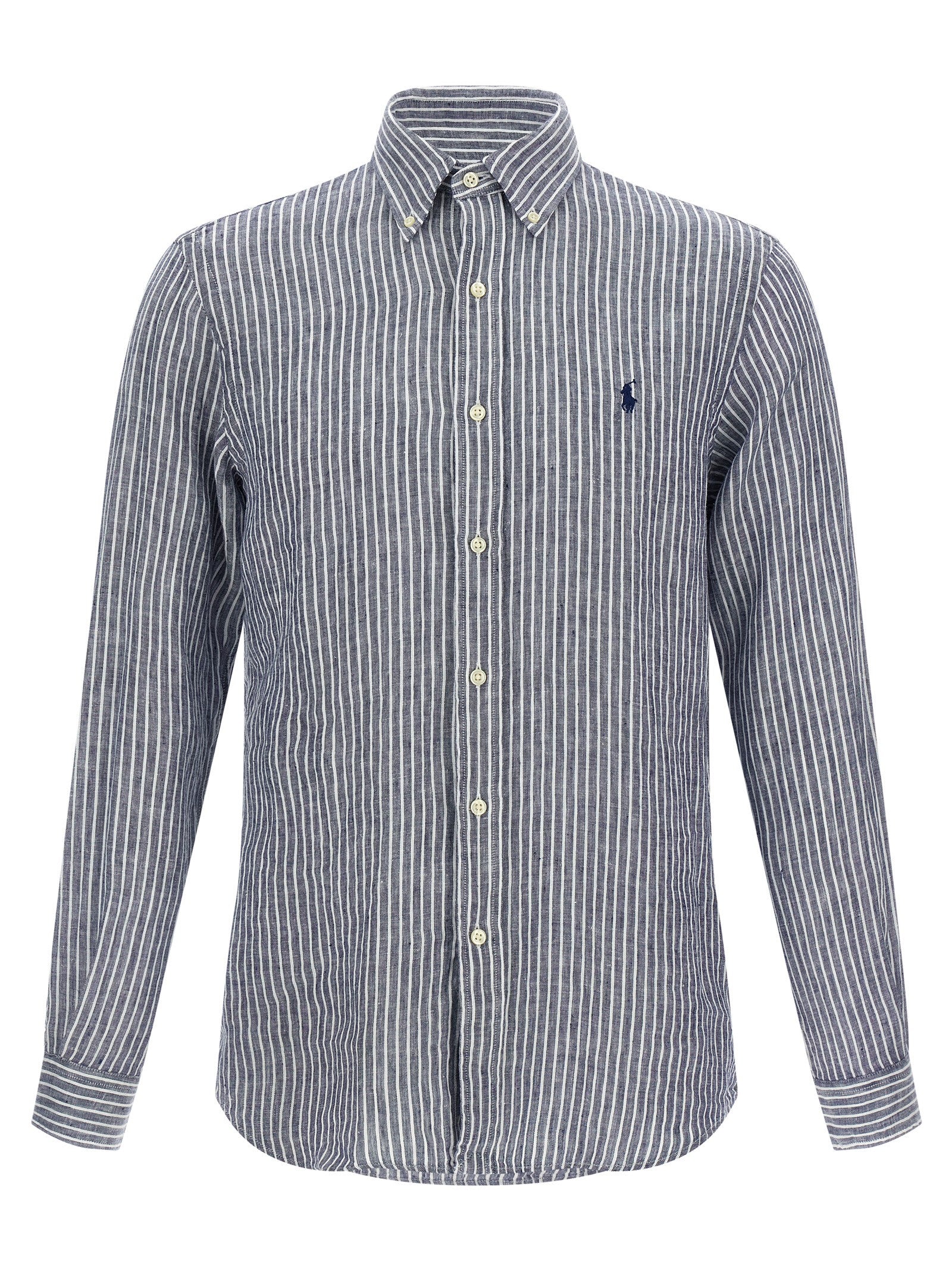 Polo Ralph Lauren Blue Linen Blouse