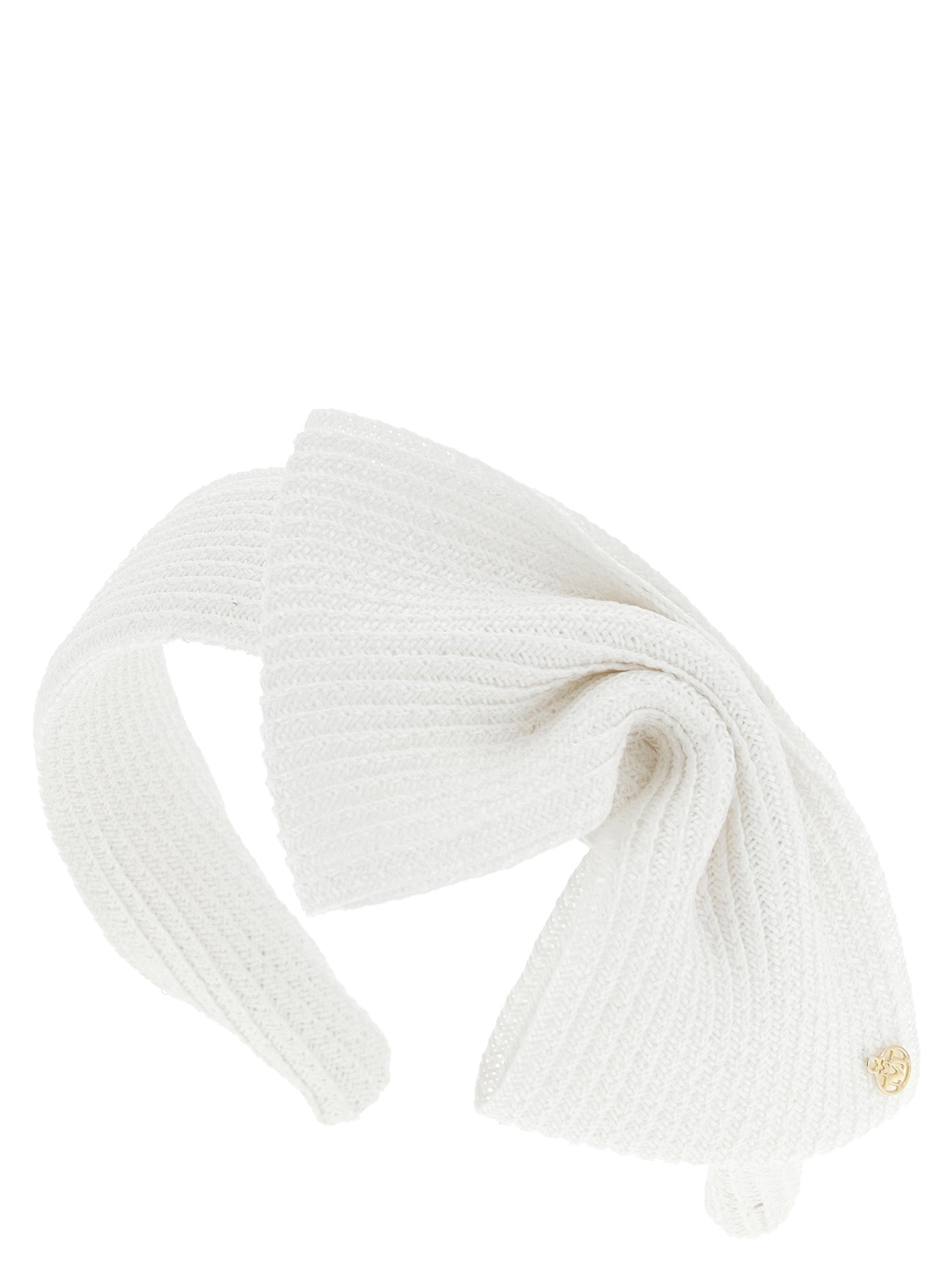 Maison Michel White Papier Headband