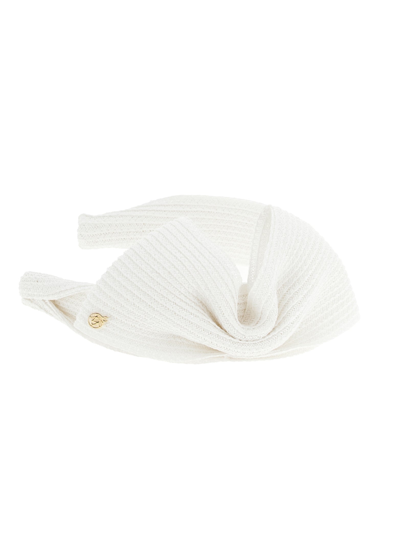 Maison Michel White Papier Headband
