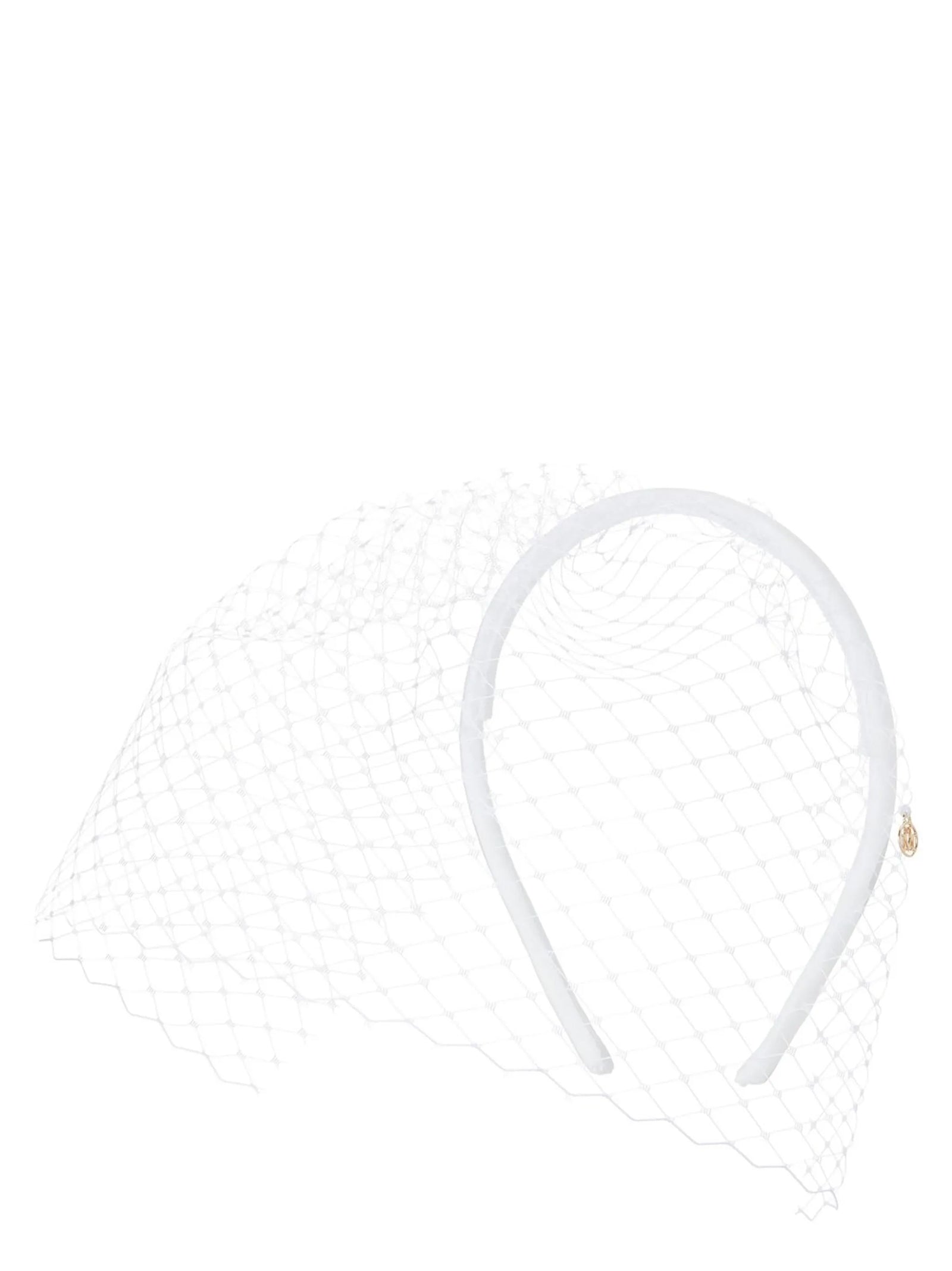 Maison Michel White Polyamide Headband