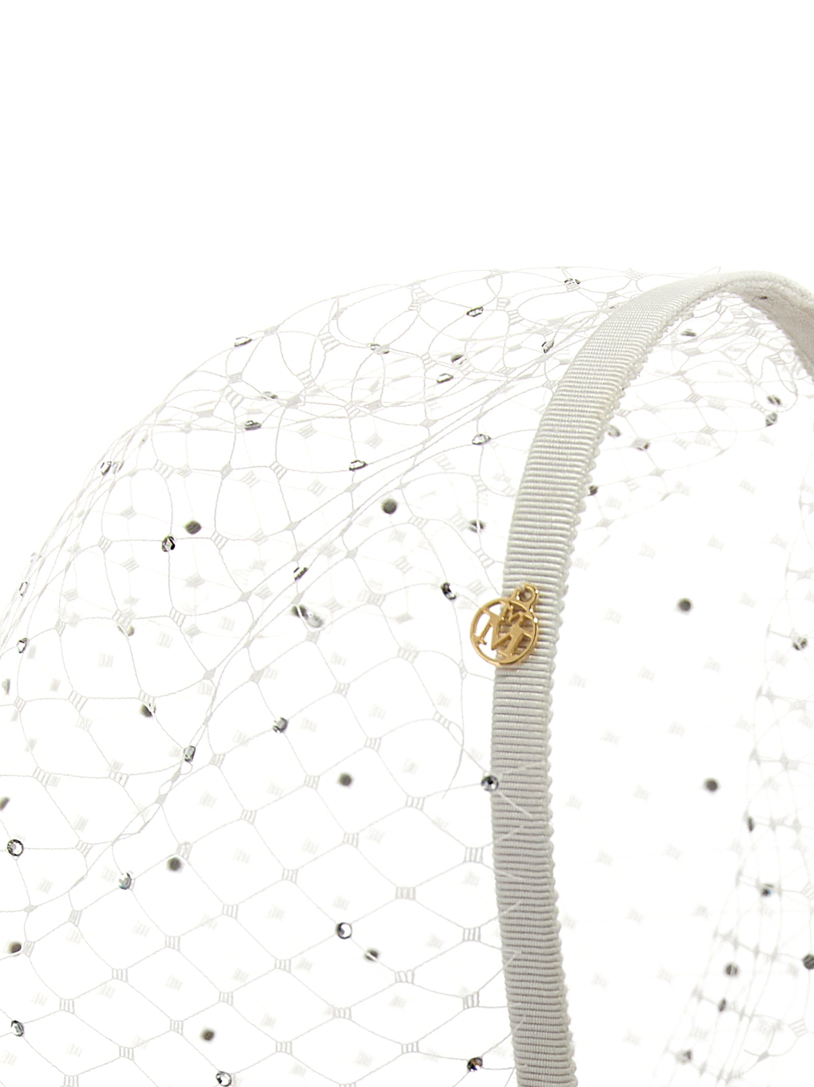 Maison Michel White Polyamide Headband