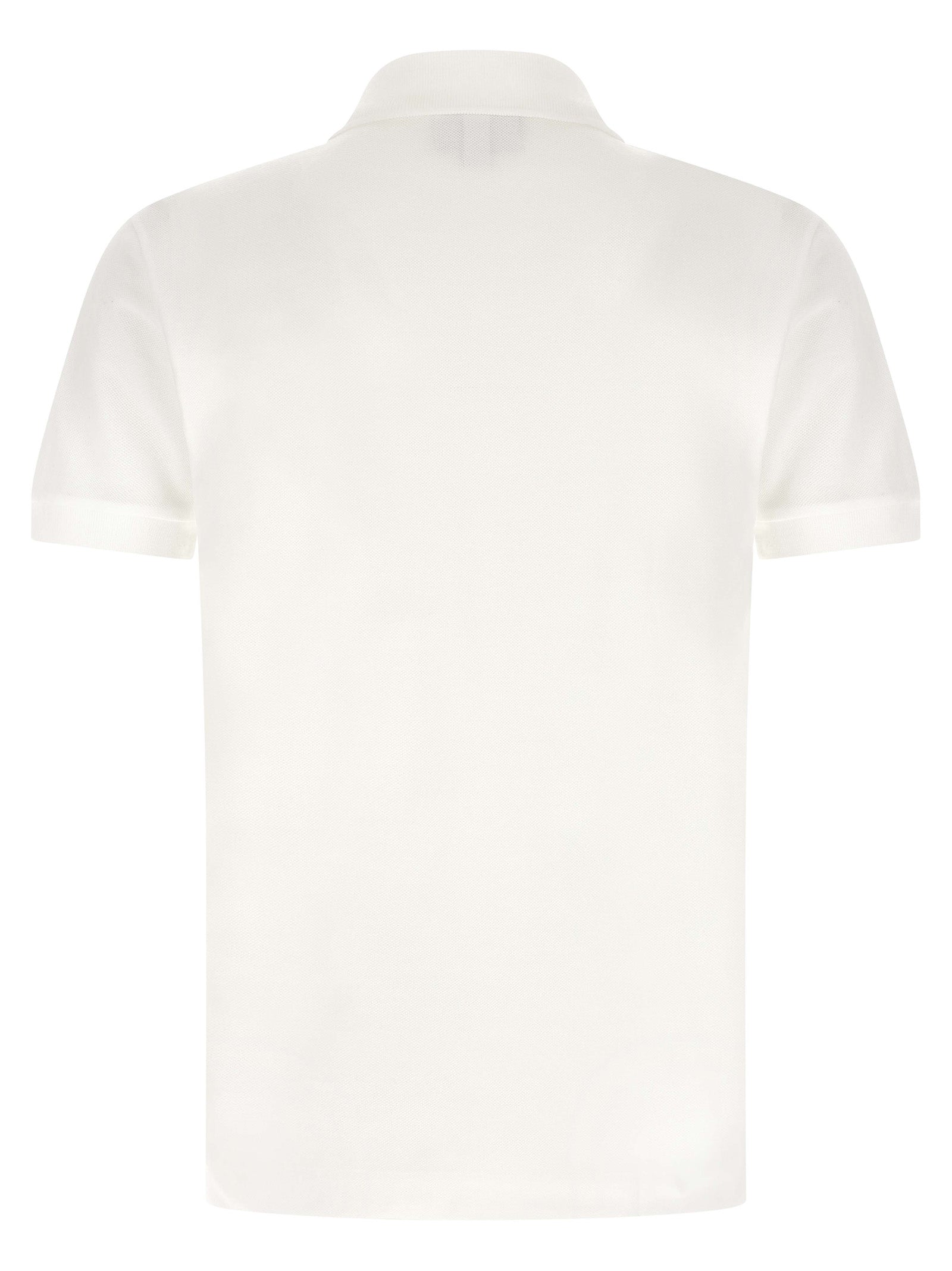 Lacoste White Cotton Polo Shirt