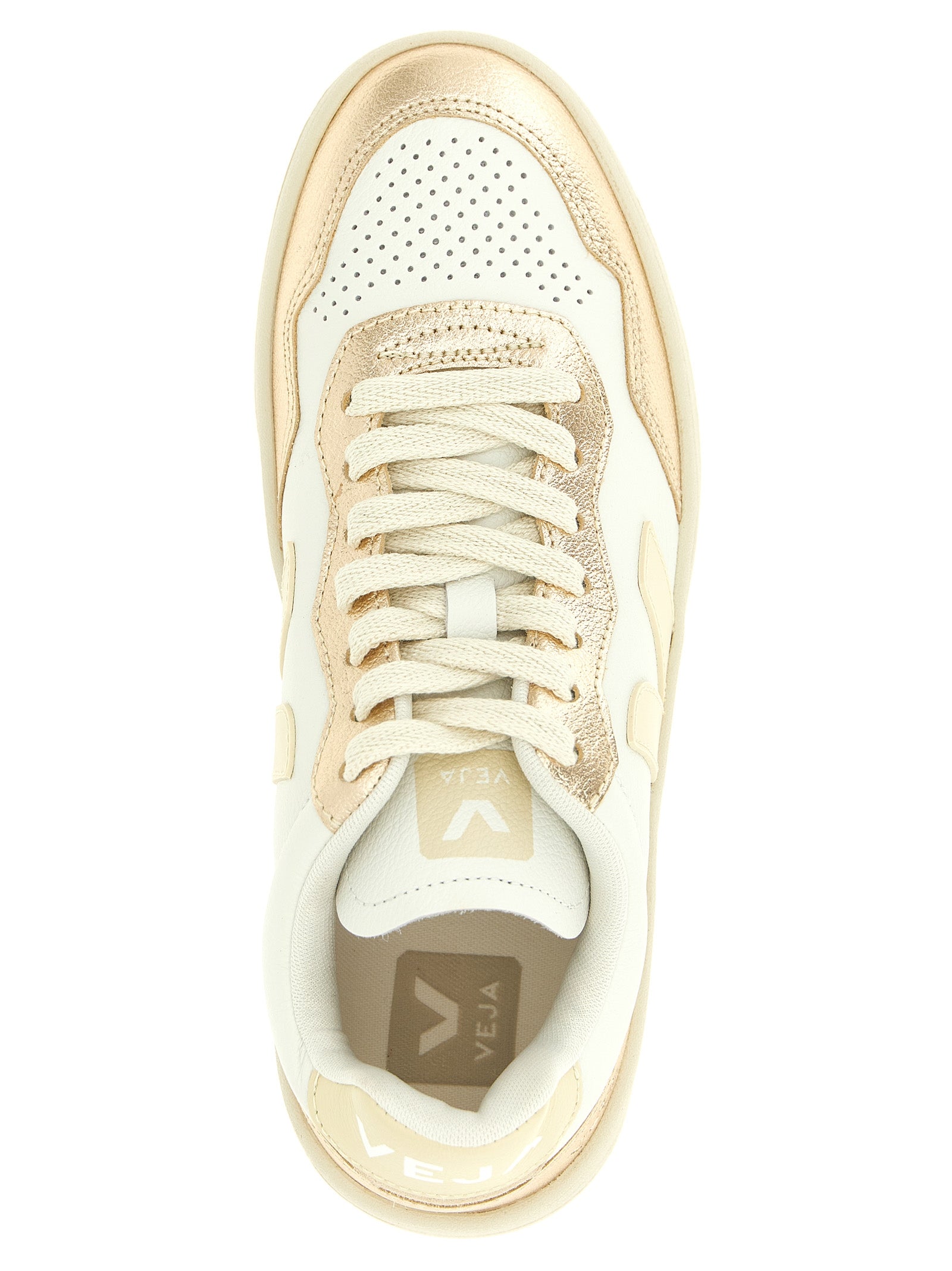 Veja Gold Genuine Leather Low Top Sneakers