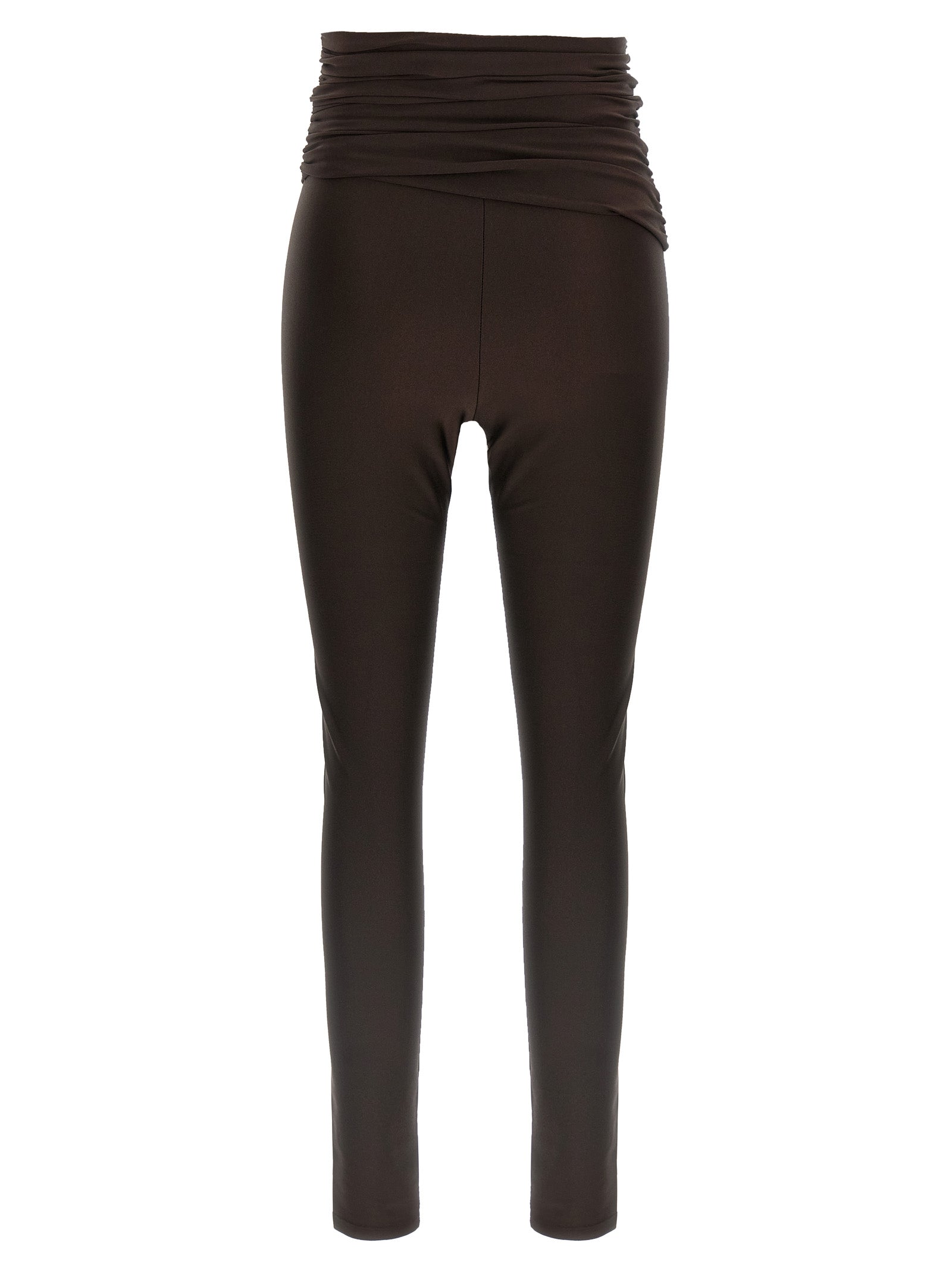 The Andamane Brown Polyamide Leggings