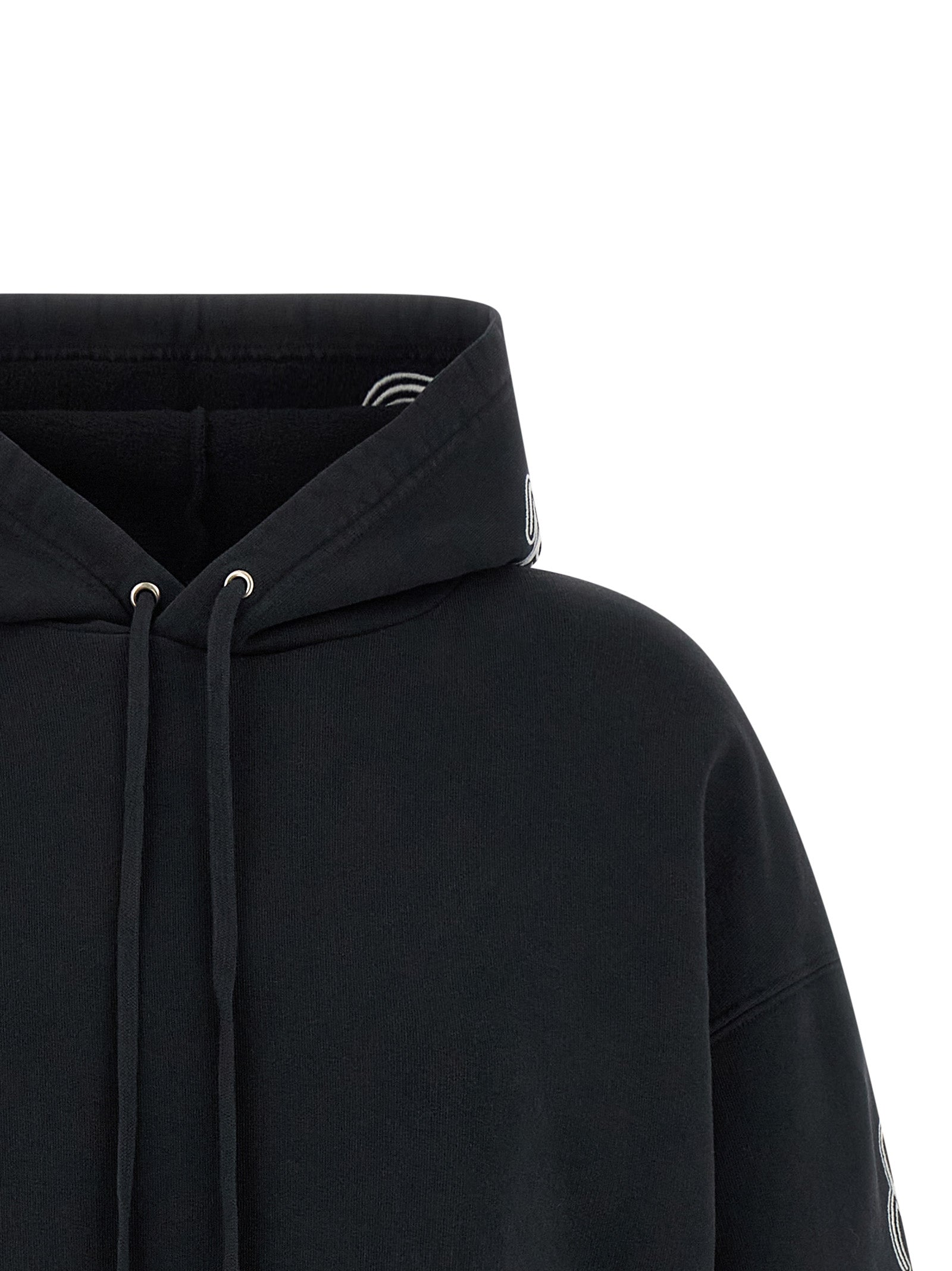 Balenciaga Black Cotton Hoodie