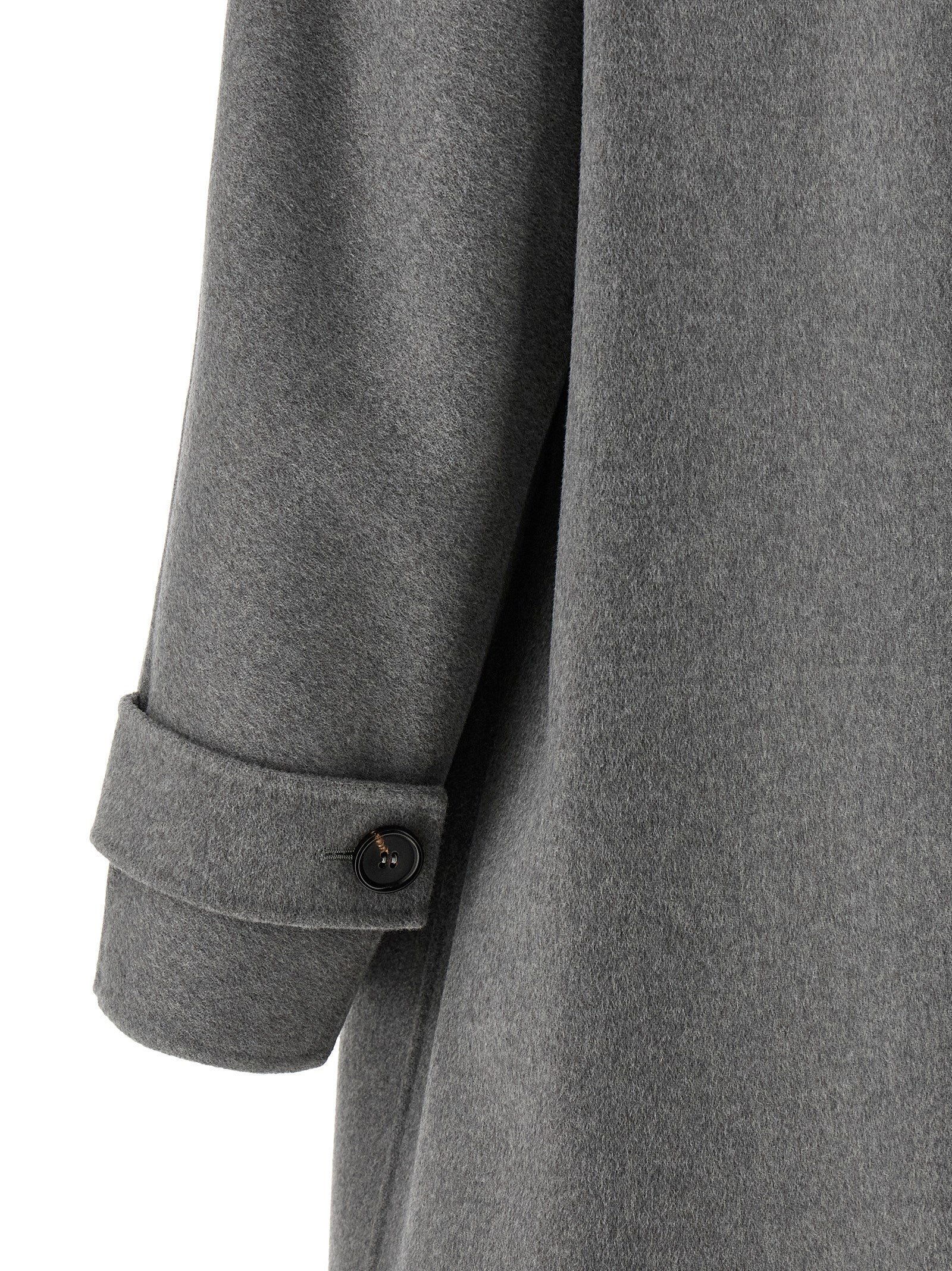 S Max Mara Gray Virgin Wool Coat