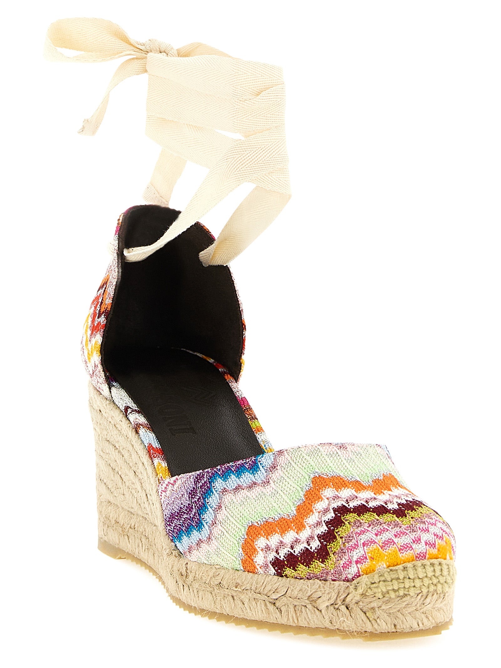 Missoni Multicolor Cowhide Wedge Sandals