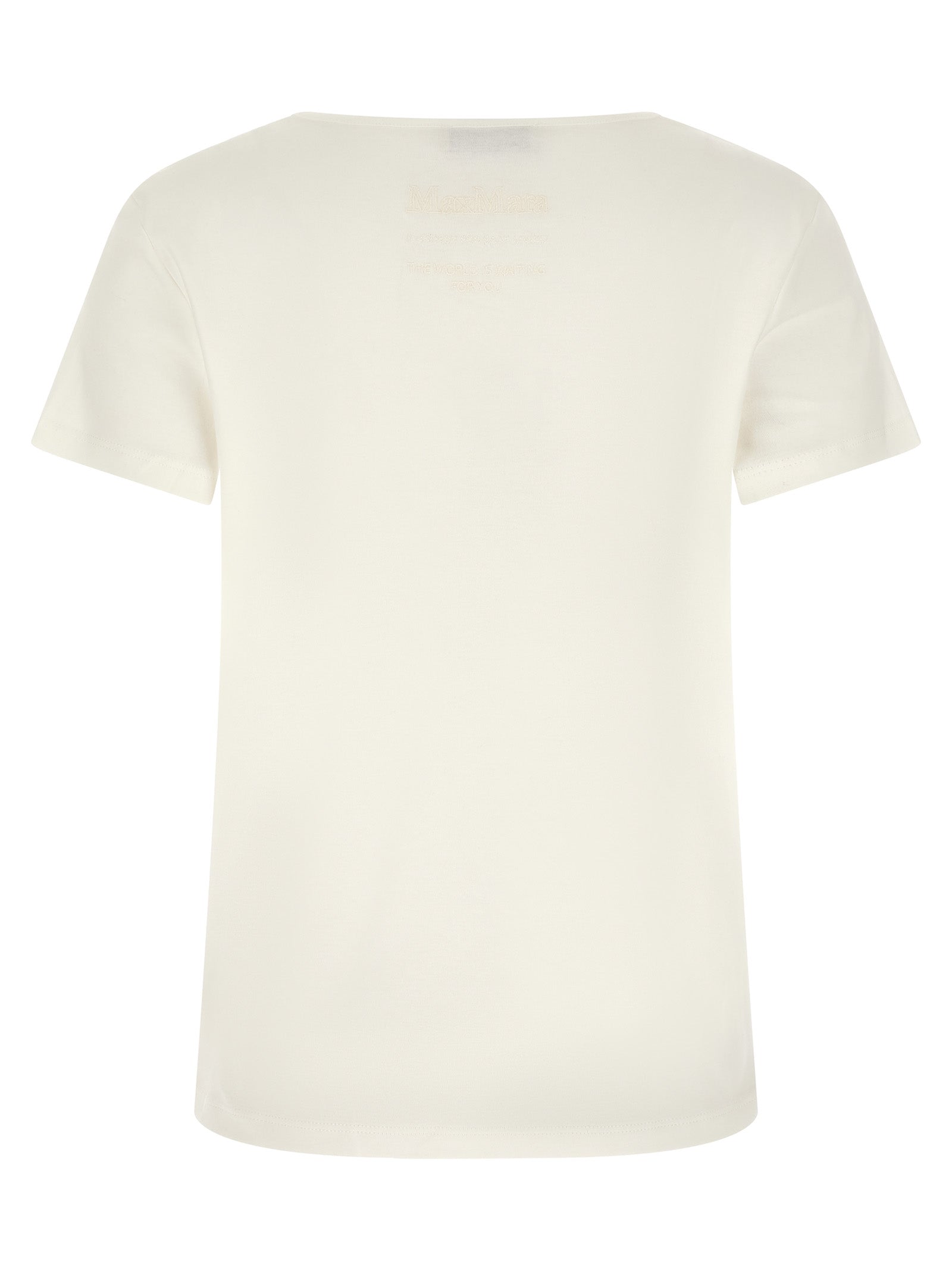 'S Max Mara White Cotton T-Shirt