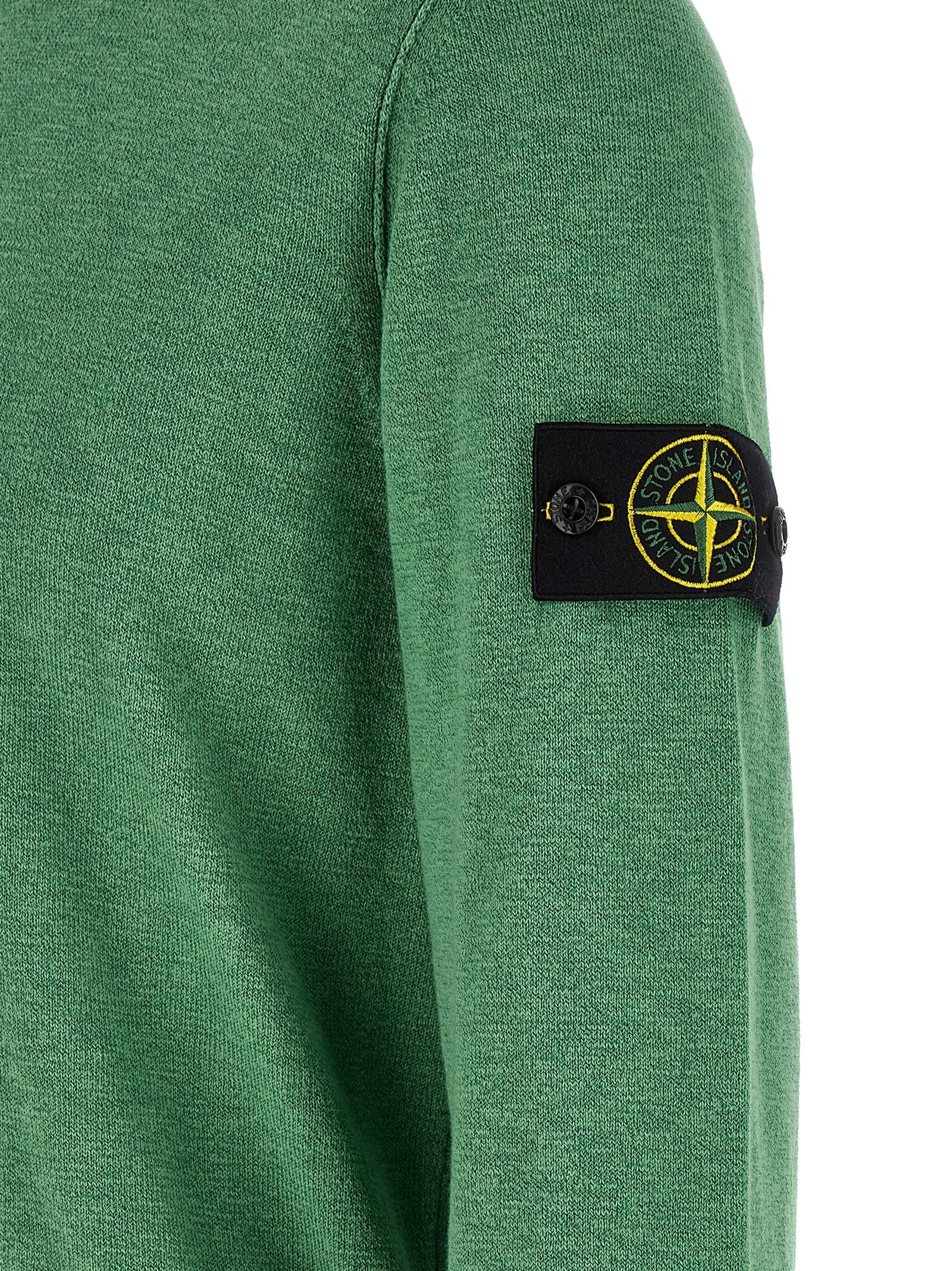 Stone Island Bicolor Cotton Cardigan