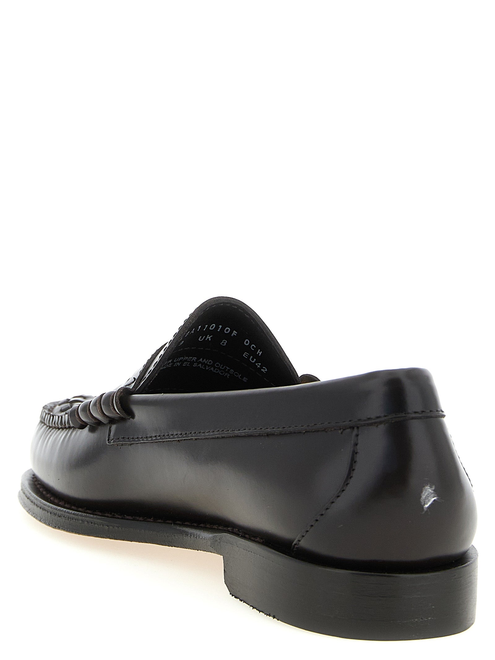 G.H. BASS Brown Cowhide Slip-On Loafers