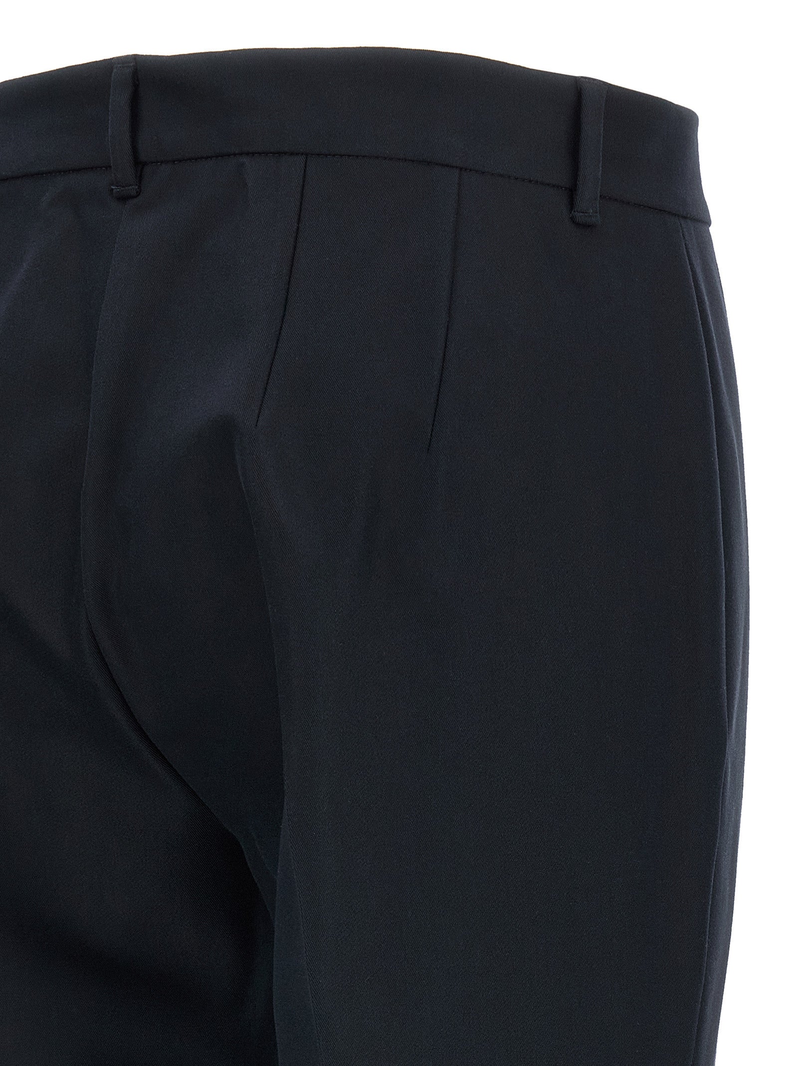 'S Max Mara Blue Cotton Flared Pants