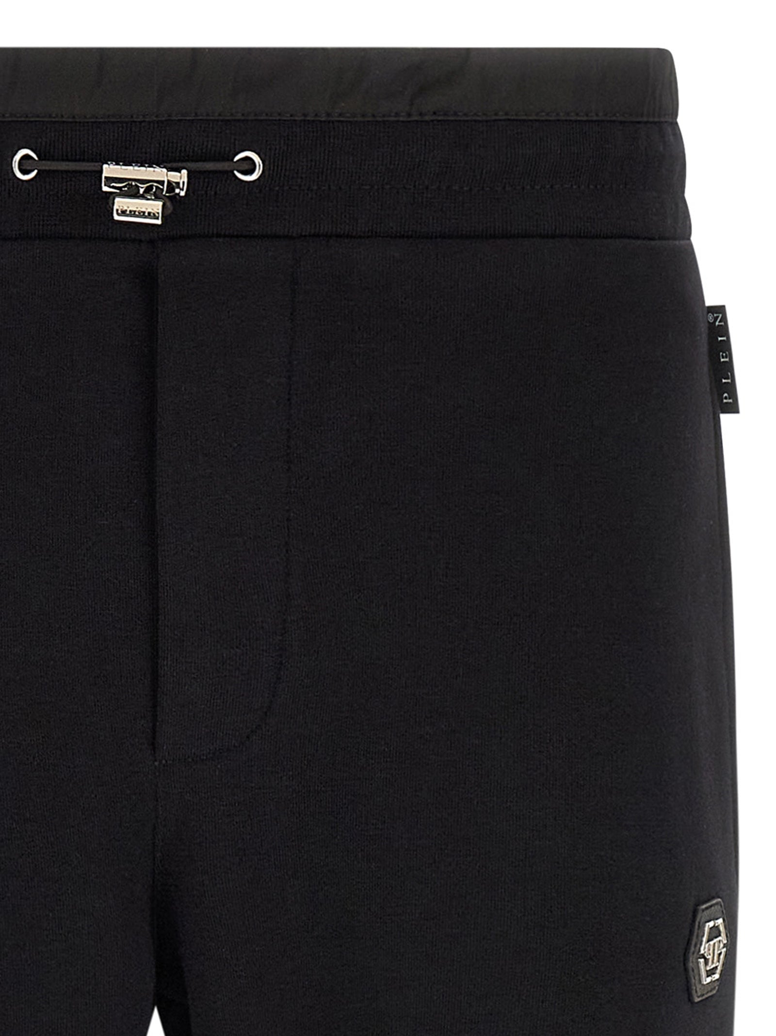 Philipp Plein Black Cotton Joggers (Workout Pants)