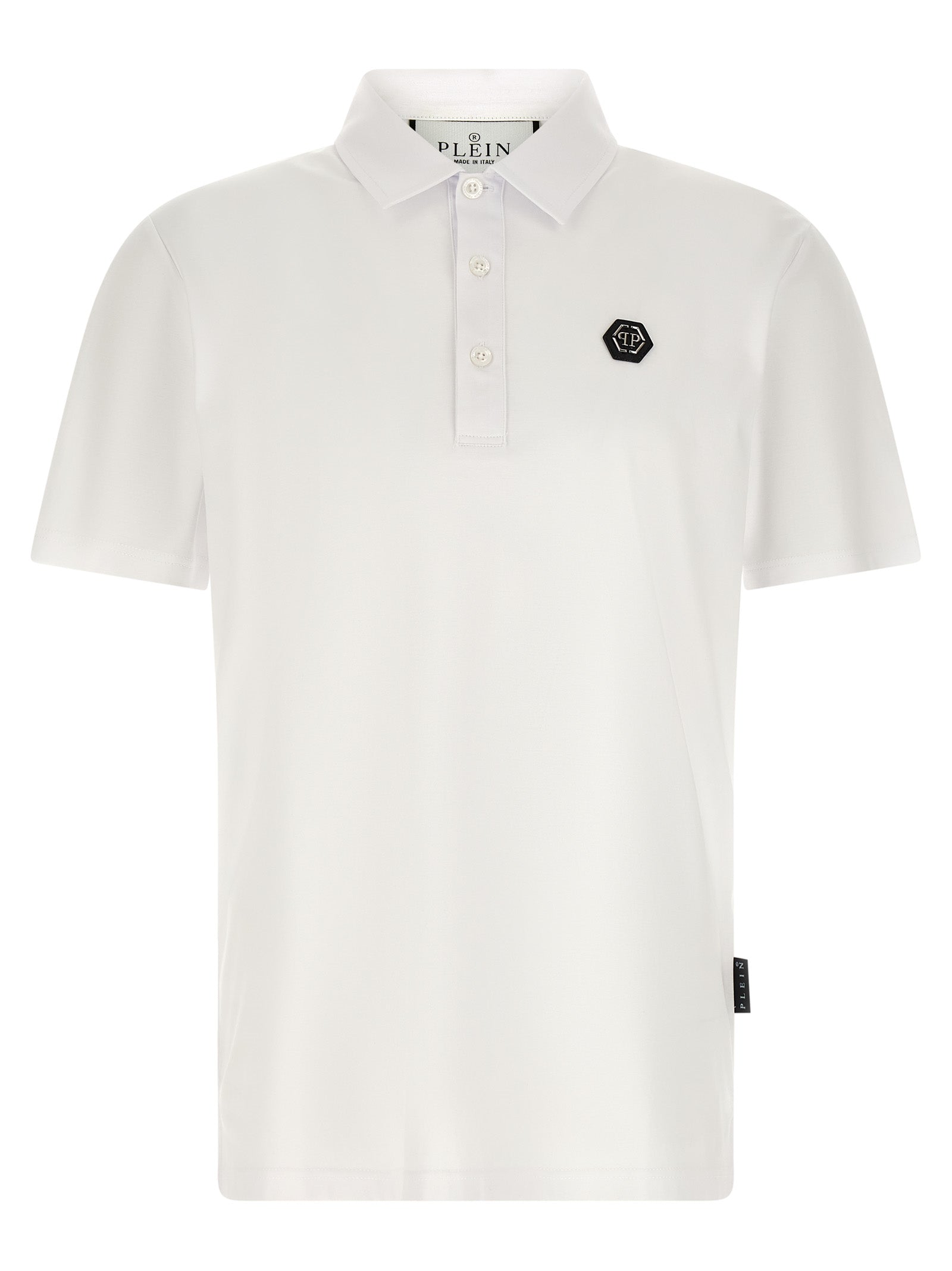 Philipp Plein White Cotton Polo Shirt