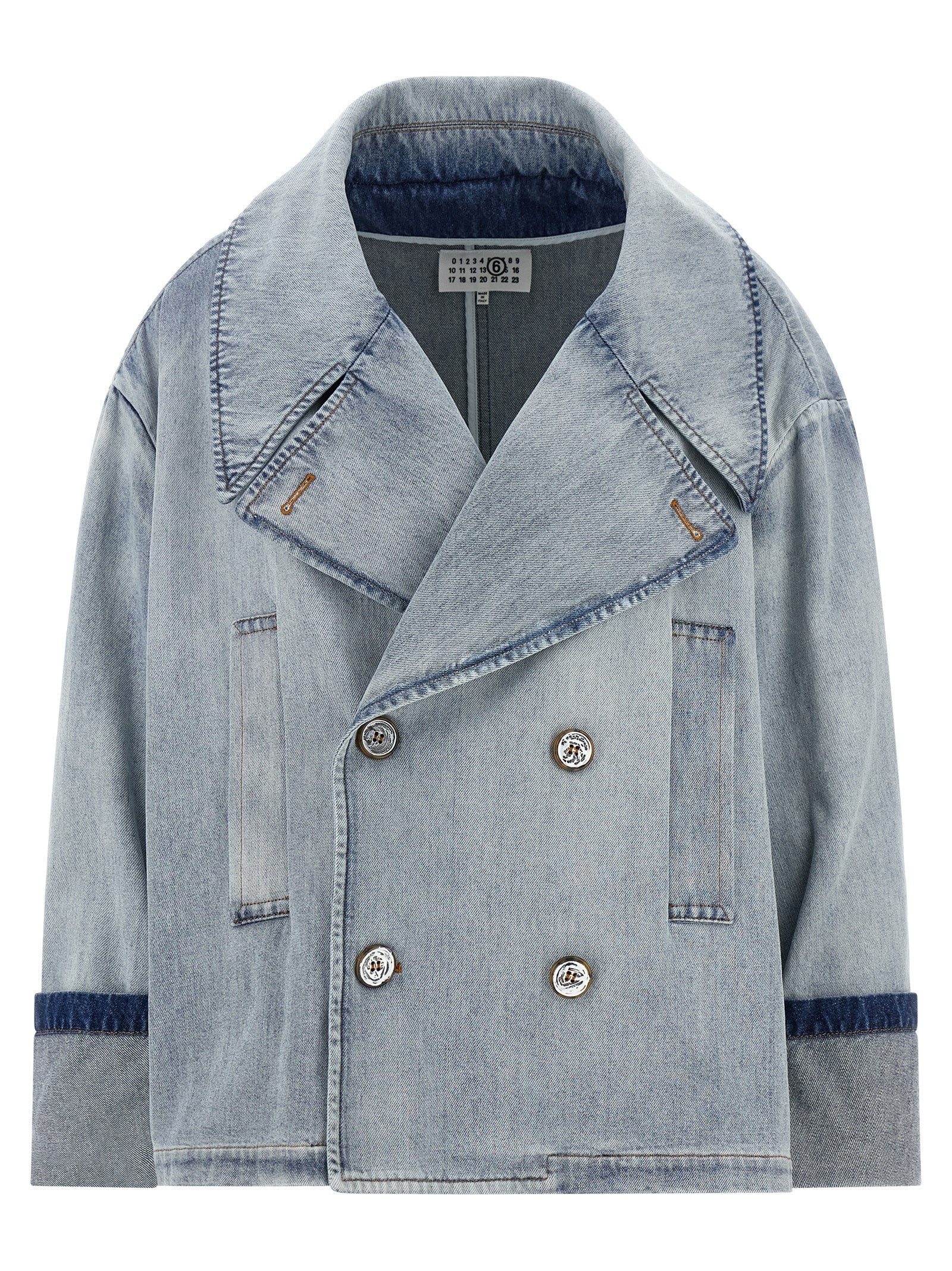 MM6 Maison Margiela Blue Cotton Denim Jacket