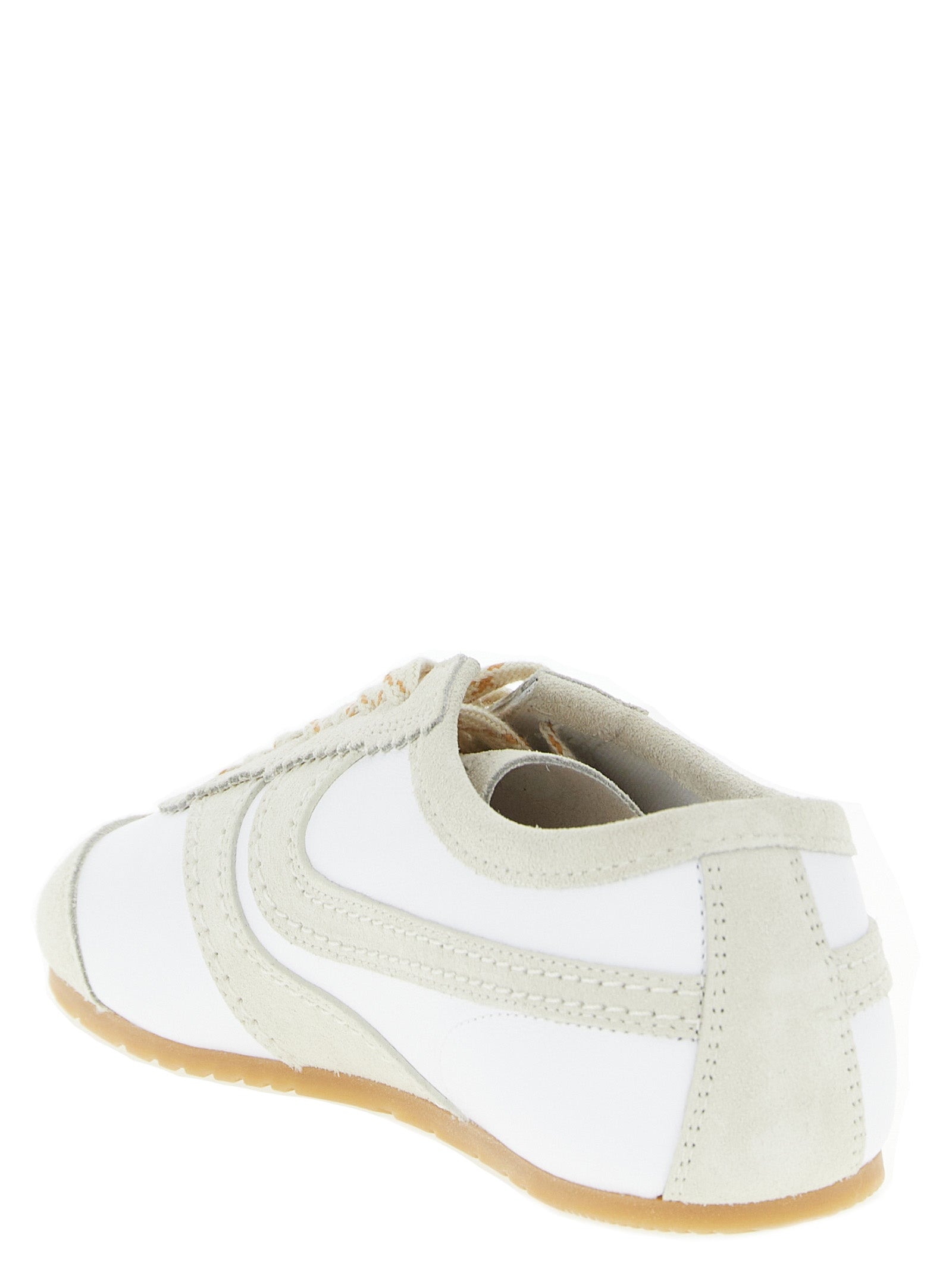 Dries Van Noten Beige Cowhide Low Top Sneakers