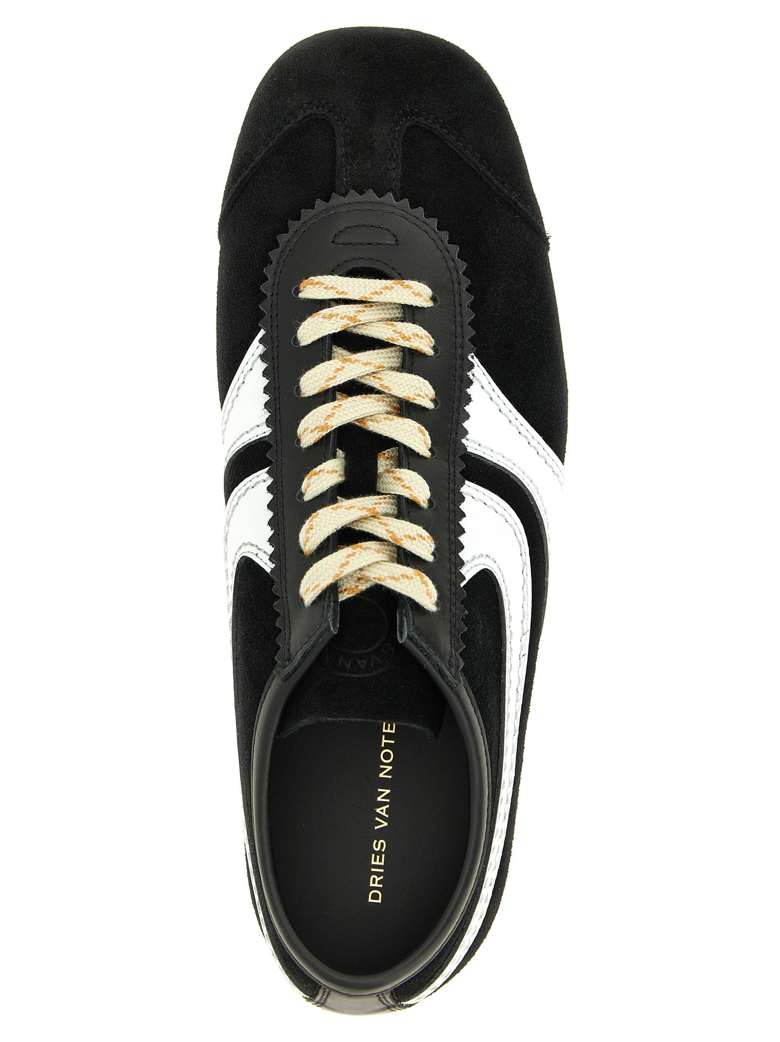 Dries Van Noten Bicolor Calfskin Sneakers