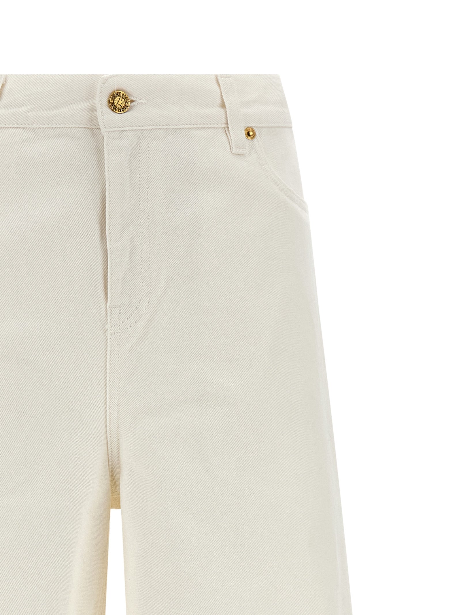 Golden Goose White Cotton Boyfriend Jeans