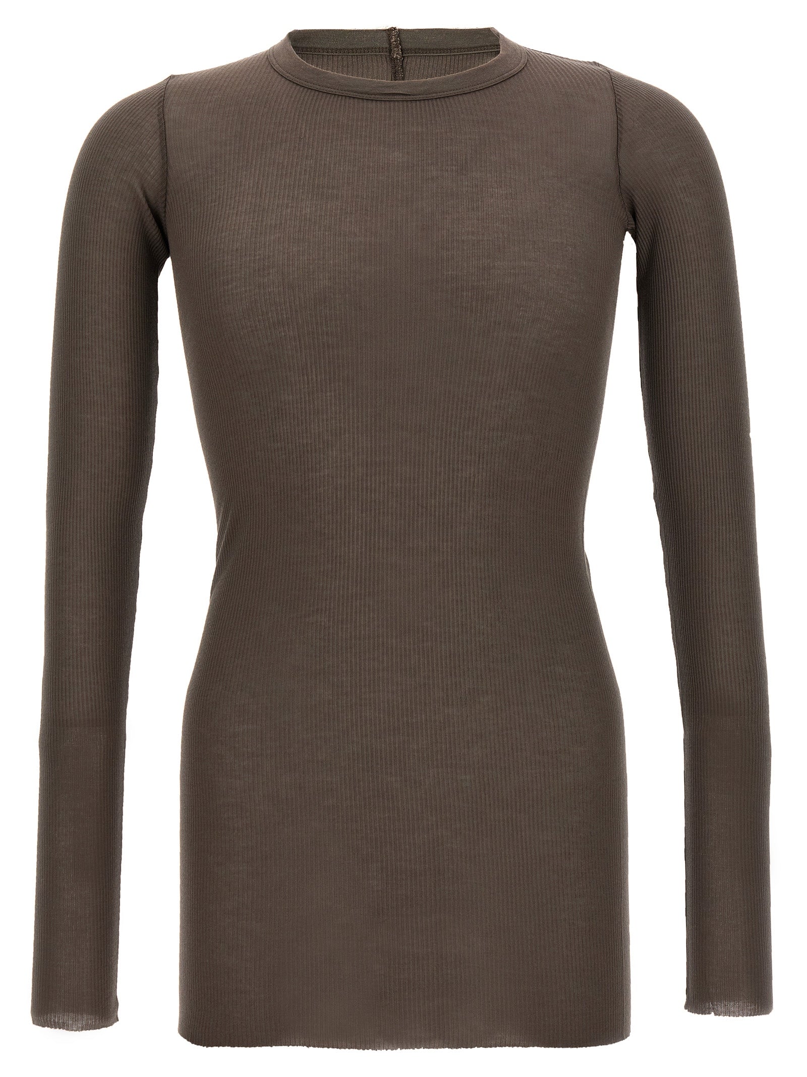 Rick Owens Gray Viscose T-Shirt