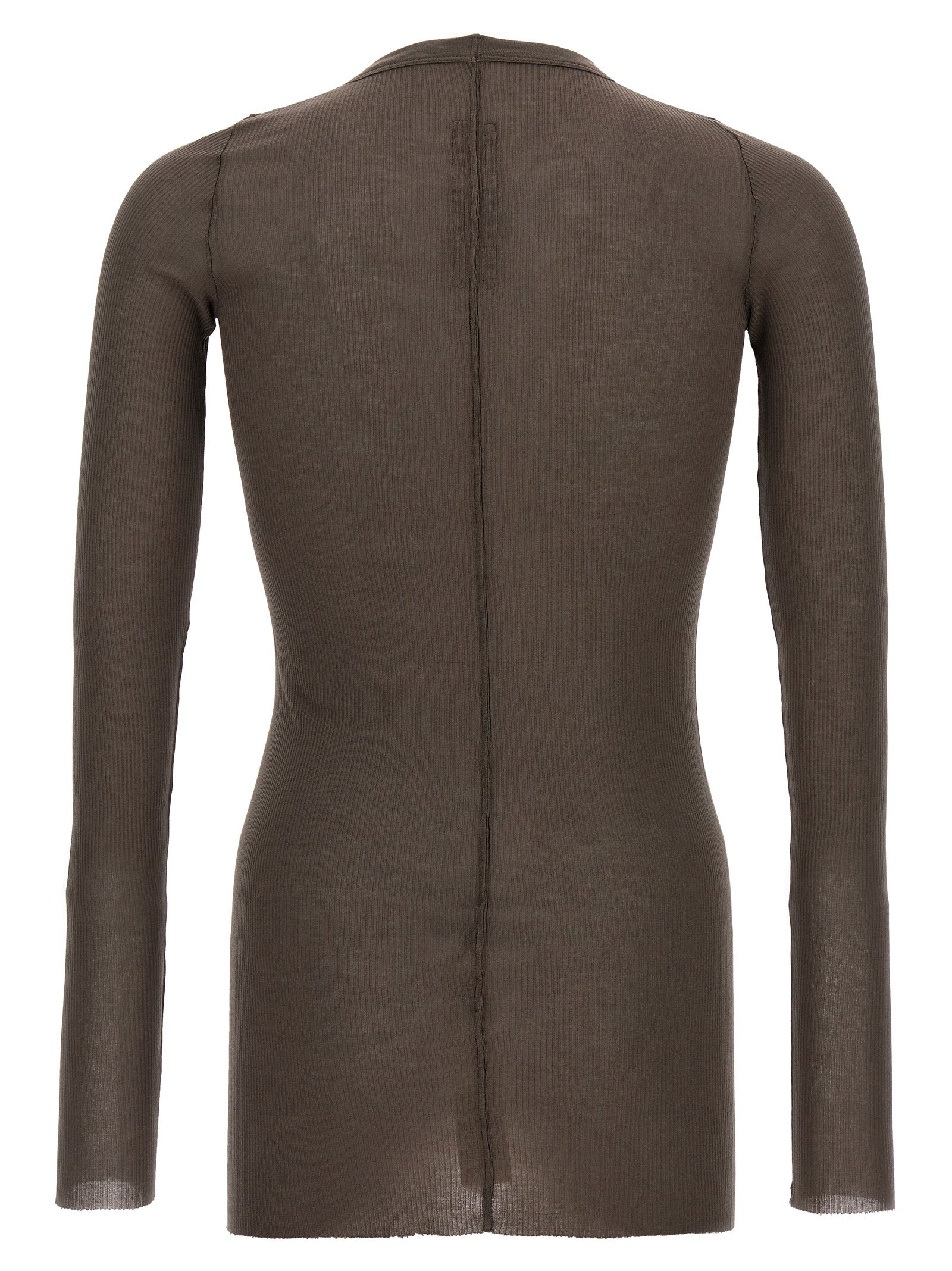 Rick Owens Gray Viscose T-Shirt