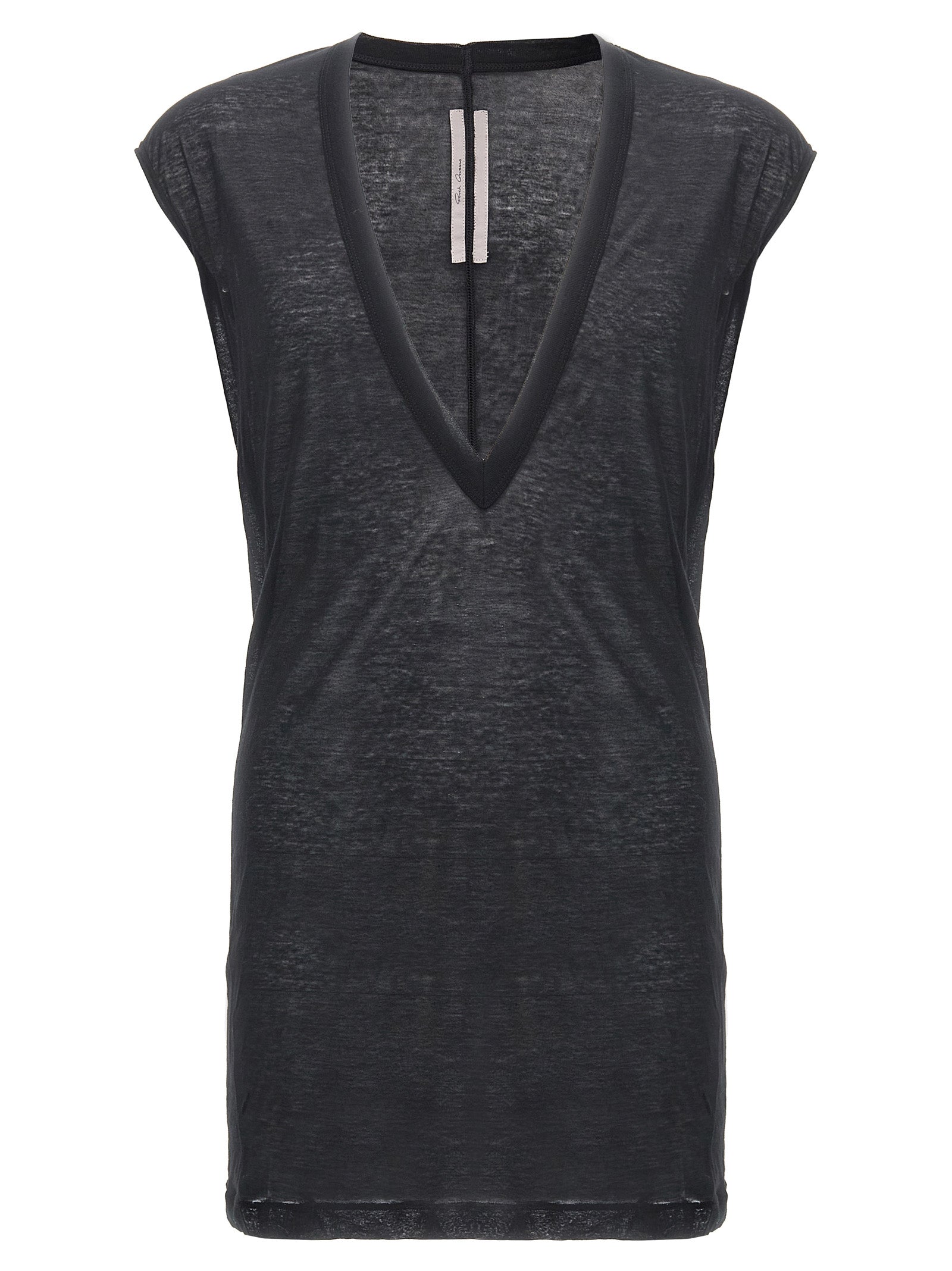 Rick Owens Black Cotton T-Shirt