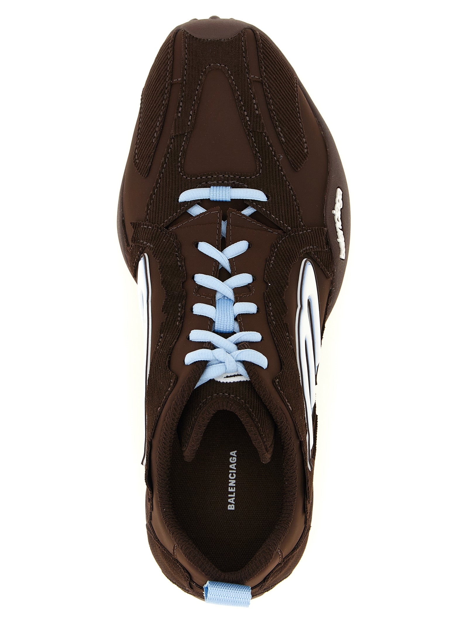 Balenciaga Brown Polyester Athletic Sneakers