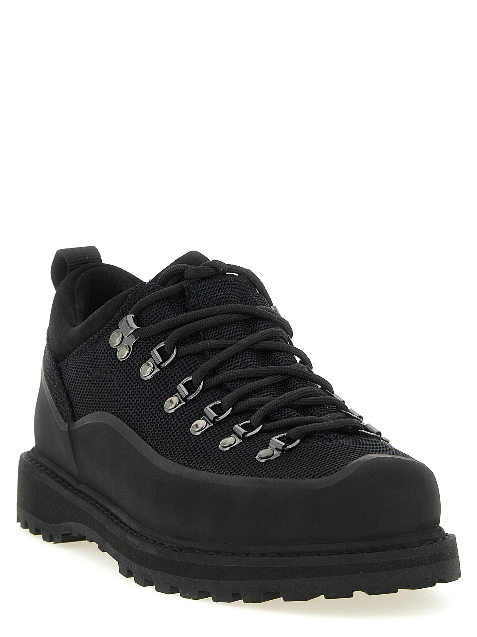 Diemme Black Lug Sole Lace Up Work Shoe