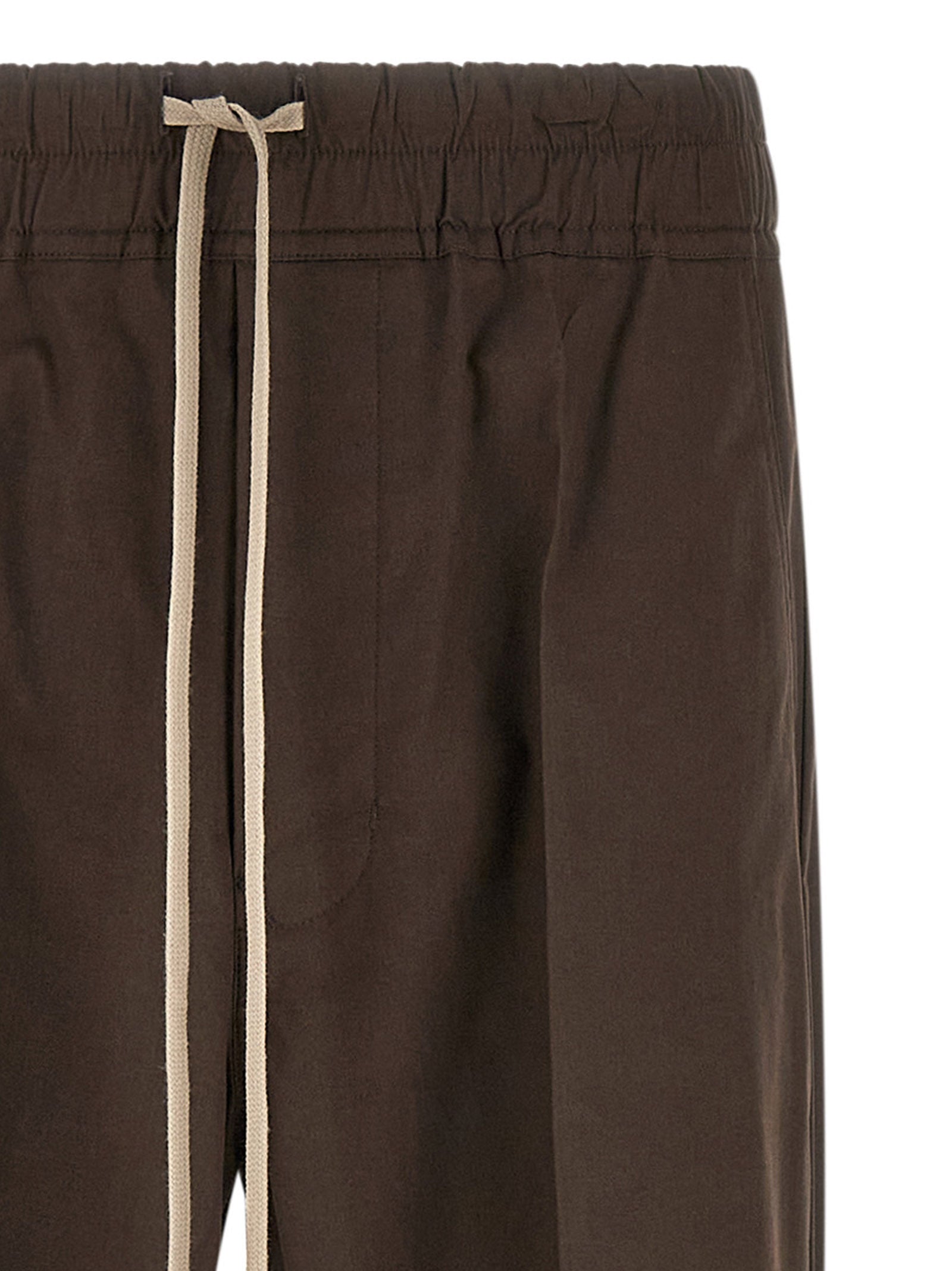 Rick Owens Brown Cotton Casual Pants